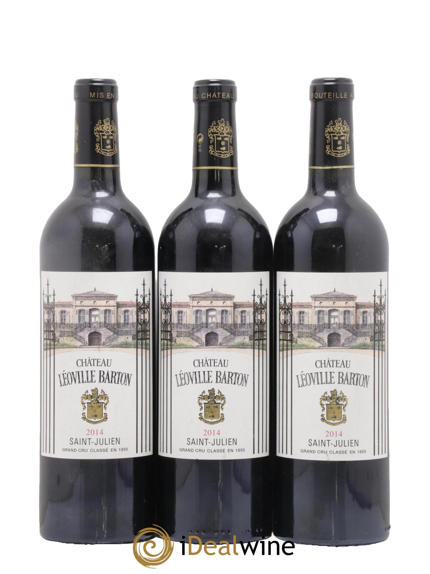 Château Léoville Barton 2ème Grand Cru Classé 2014 - Lot de 3 bouteilles - 0