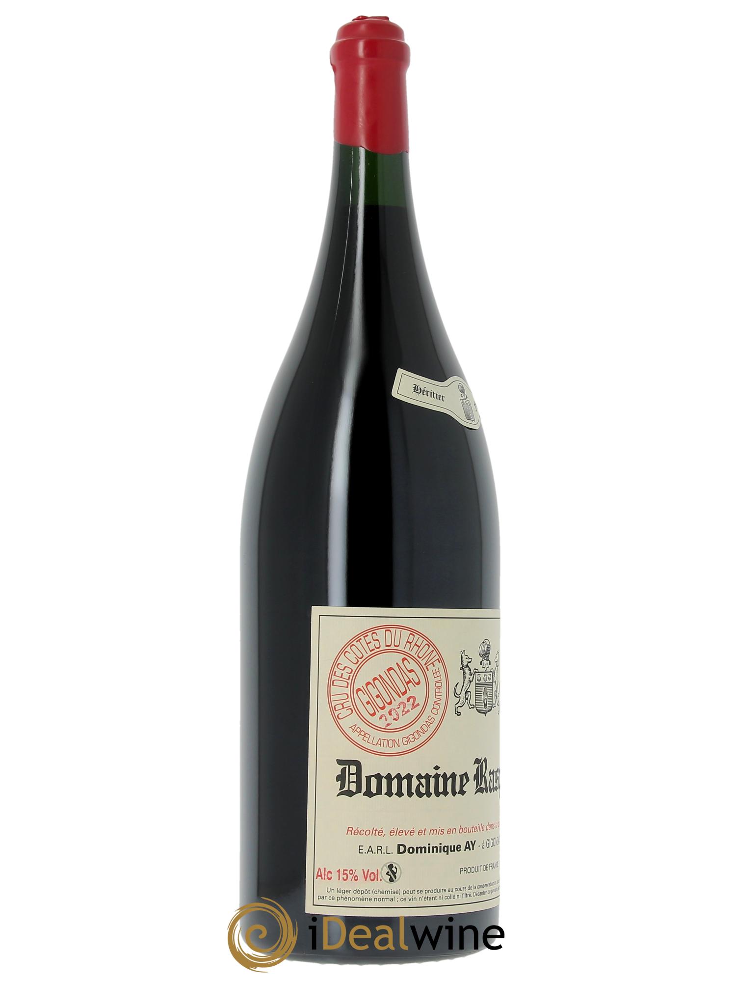Gigondas Raspail-Ay 2022 - Lot de 1 jeroboam - 2