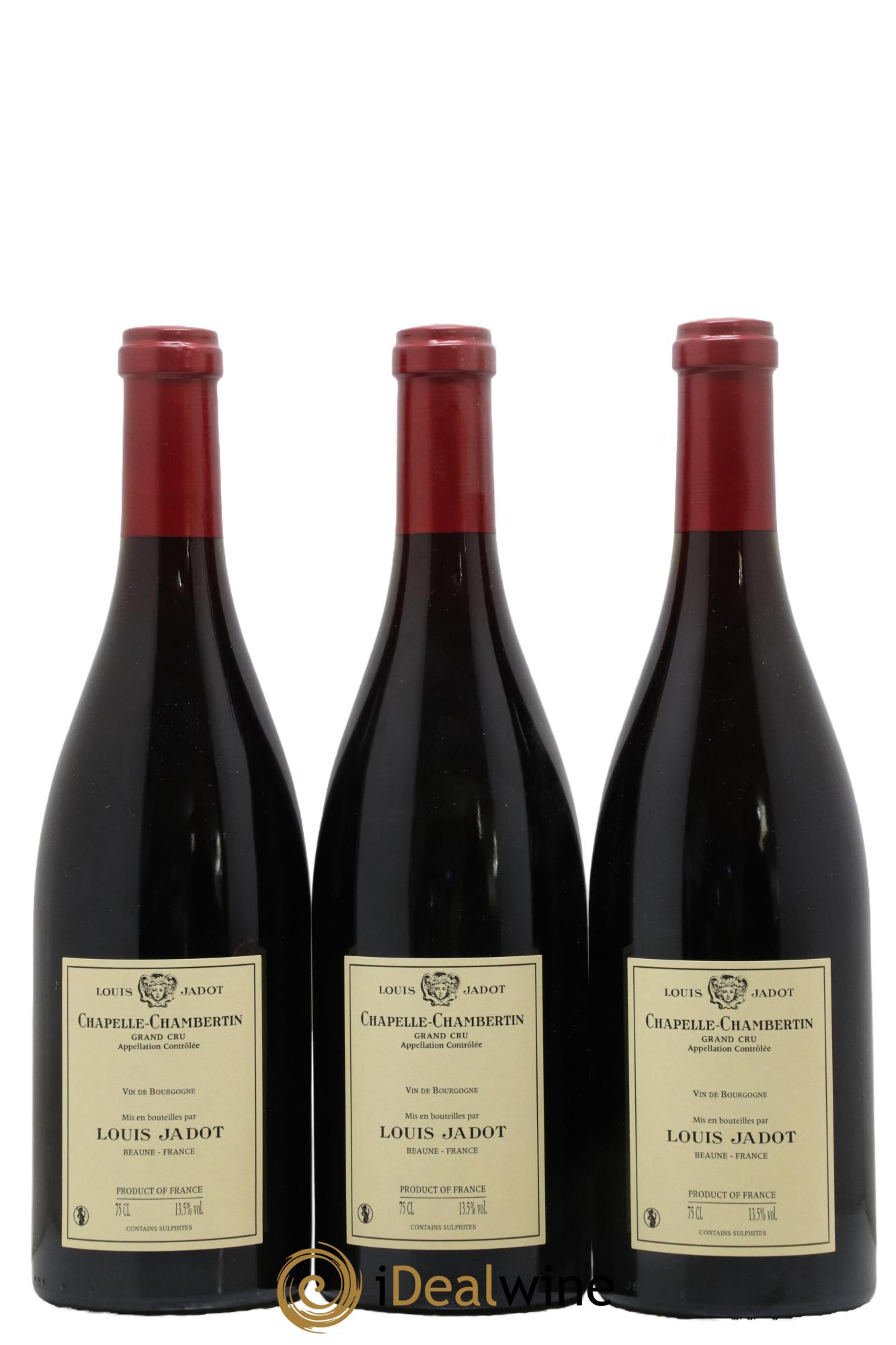 Chapelle-Chambertin Grand Cru Maison Louis Jadot  2016 - Lot of 3 bottles - 1