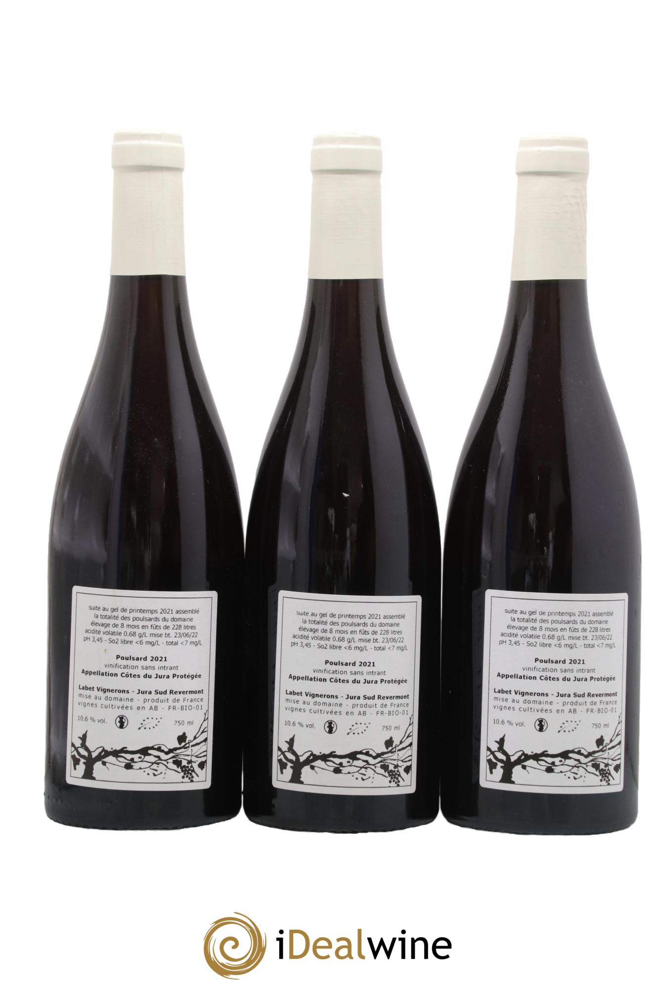 Côtes du Jura Poulsard Domaine Labet 2021 - Posten von 3 Flaschen - 1