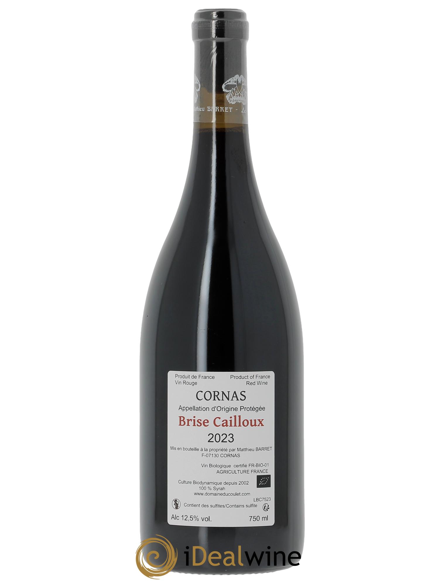 Cornas Brise Cailloux Coulet (Domaine du) - Matthieu Barret 2023 - Lot de 1 bouteille - 1