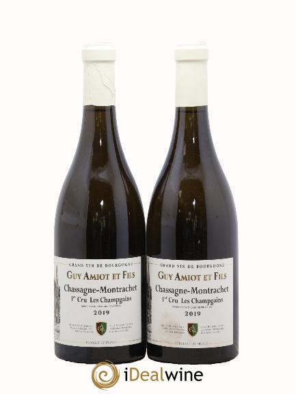 Chassagne-Montrachet 1er Cru Champs Gains Guy Amiot & Fils 2019 - Posten von 2 Flaschen - 0