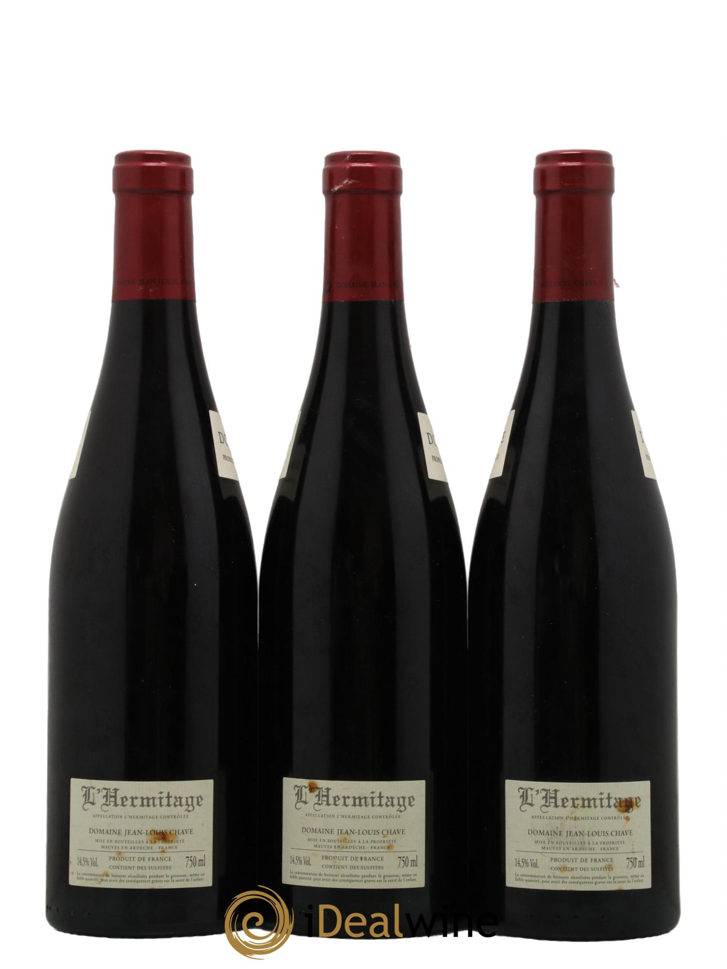 Hermitage Jean-Louis Chave 2010 - Lot de 3 bouteilles - 1