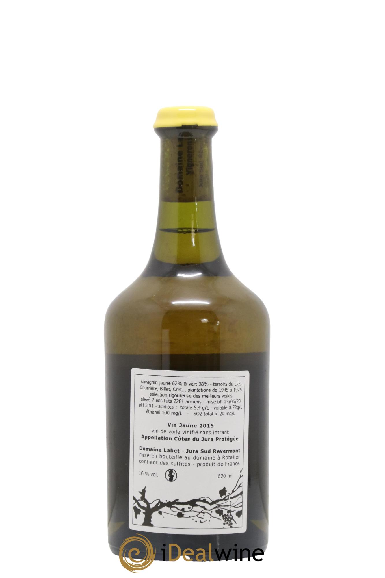 Côtes du Jura Vin Jaune Romain - Julien  - Charline Labet 2015 - Lot de 1 clavelin - 1