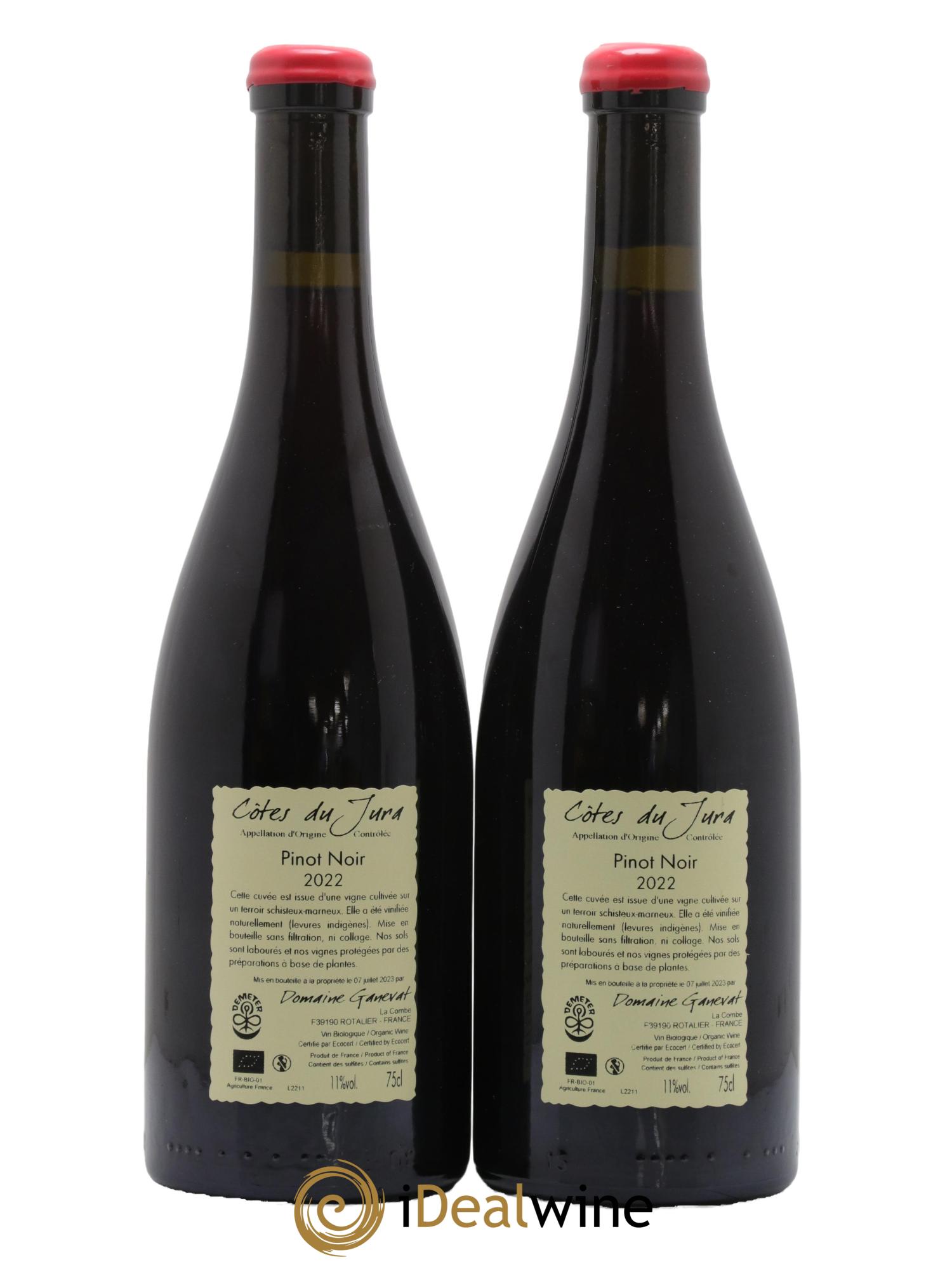 Côtes du Jura Pinot Noir En Billat  Jean-François Ganevat (Domaine) 2022 - Lot de 2 bouteilles - 1