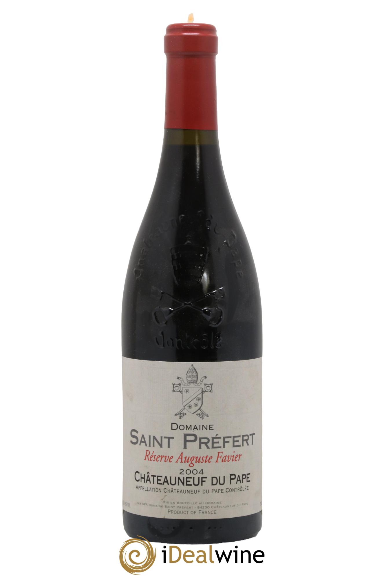 Châteauneuf-du-Pape Réserve Auguste Favier Domaine Saint-Préfert 2004 - Lot de 1 bouteille - 0