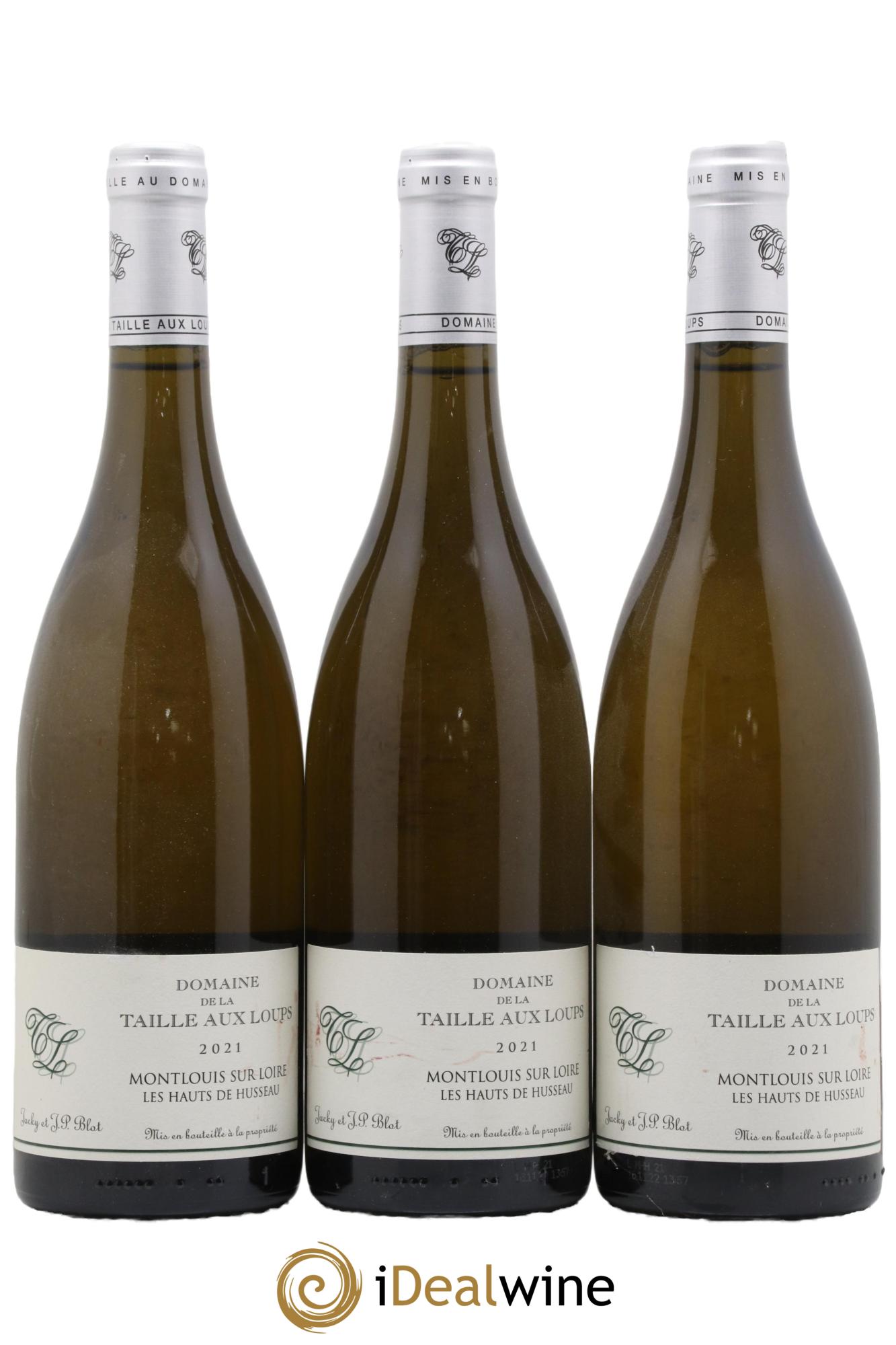 Montlouis-sur-Loire Les Hauts de Husseau La Taille aux Loups - Jacky Blot 2021 - Lot de 3 bouteilles - 0
