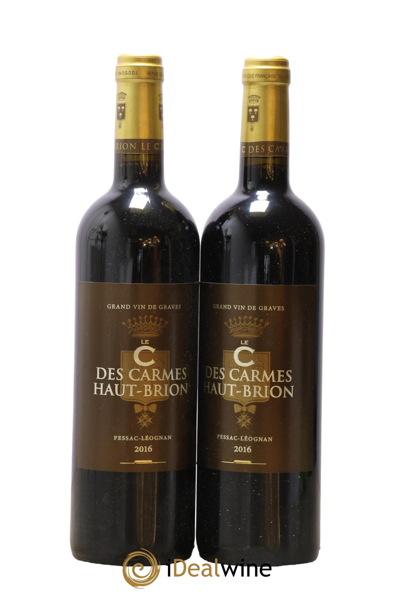C des Carmes Haut-Brion Second Vin 2016 - Lot de 2 bouteilles - 0