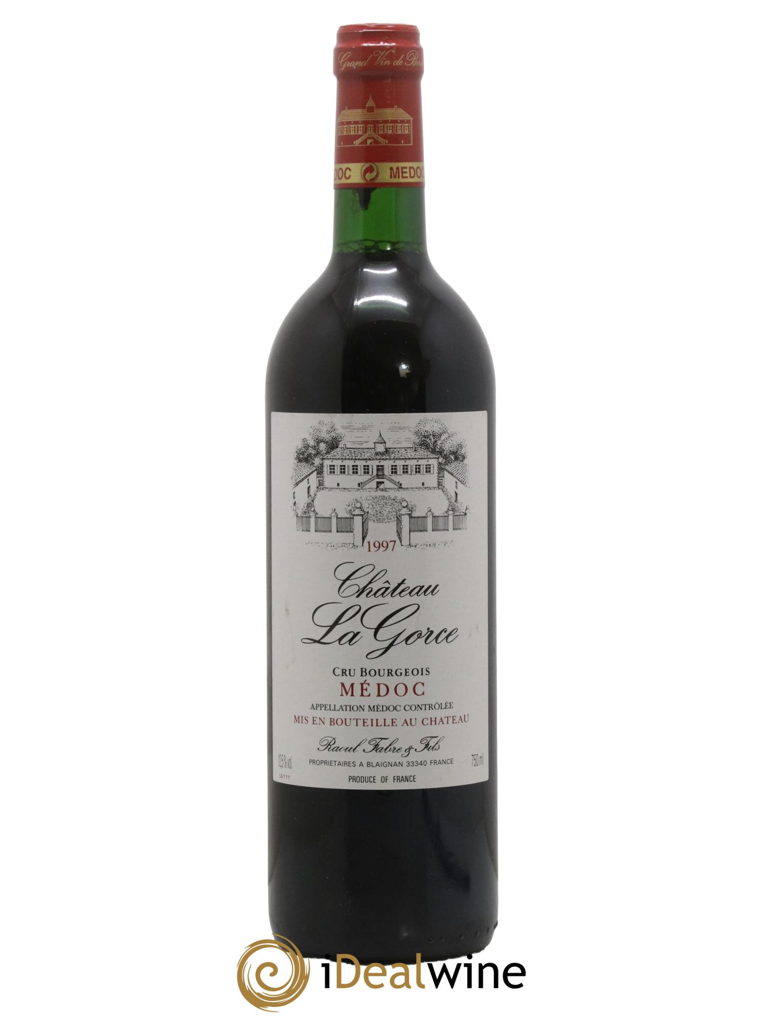 Château la Gorce Cru Bourgeois 1997 - Lot de 1 bouteille - 0