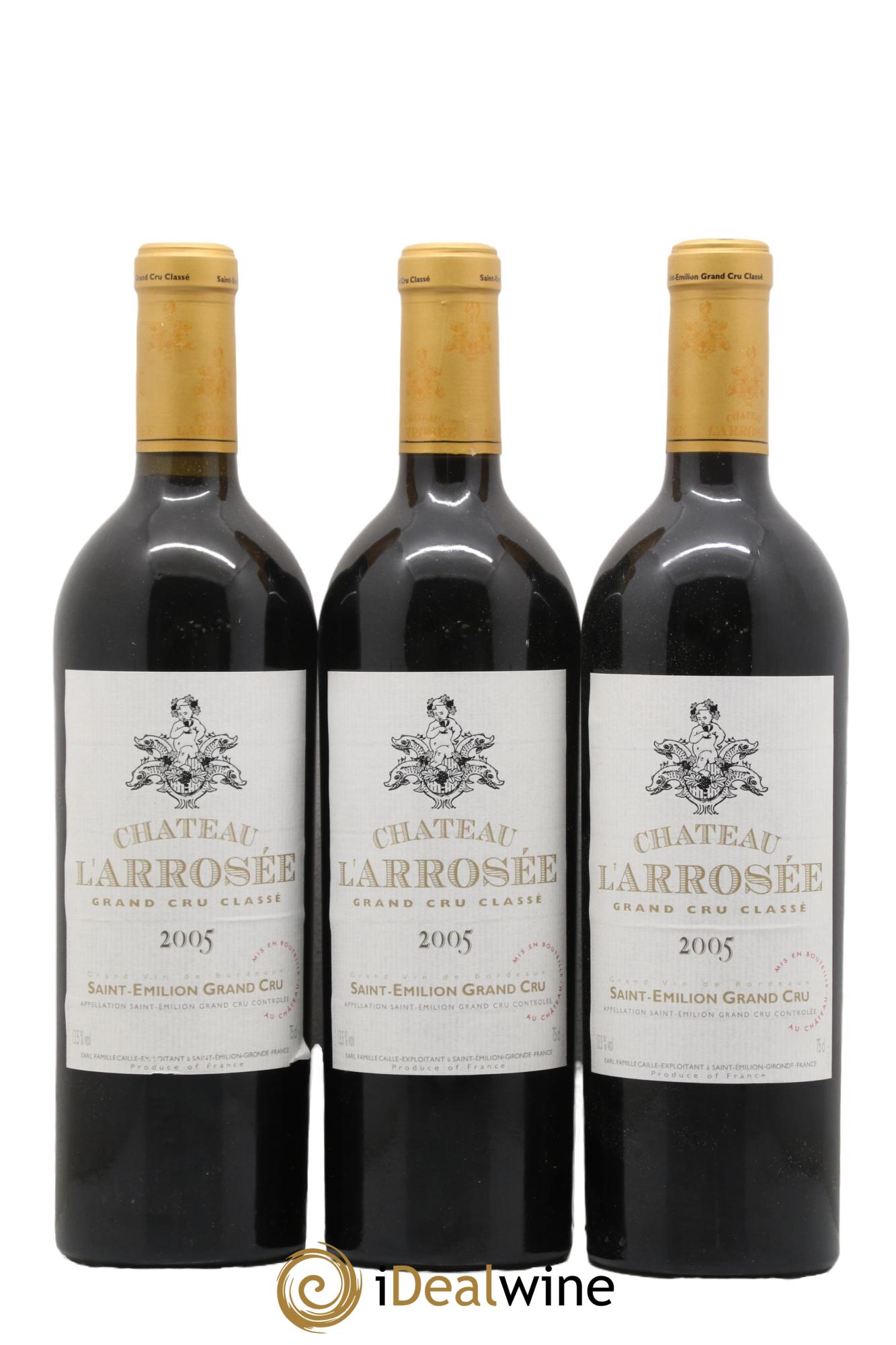 Château l' Arrosée Grand Cru Classé 2005 - Posten von 6 Flaschen - 2