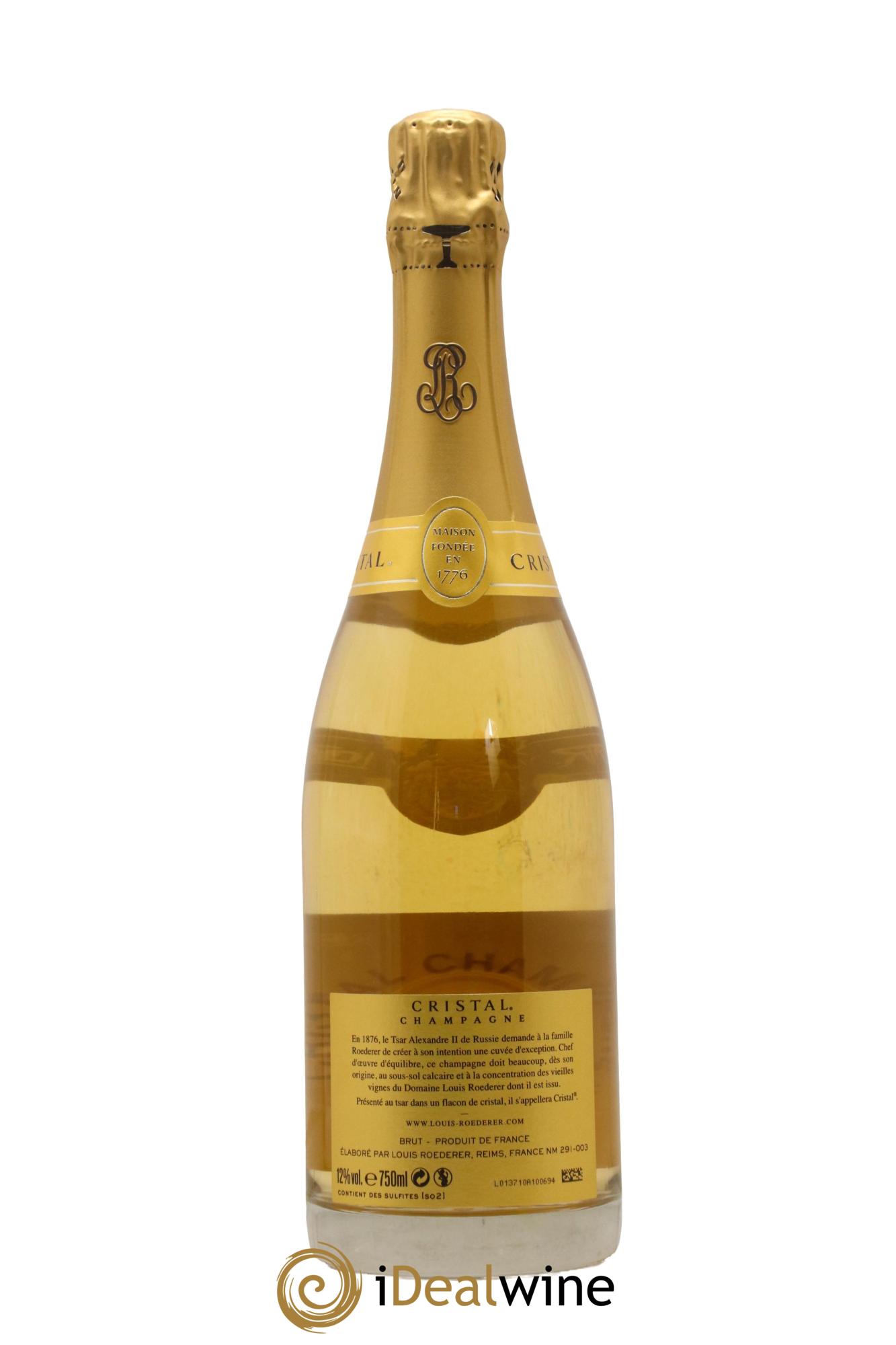 Cristal Louis Roederer 2012 - Lot of 1 bottle - 1