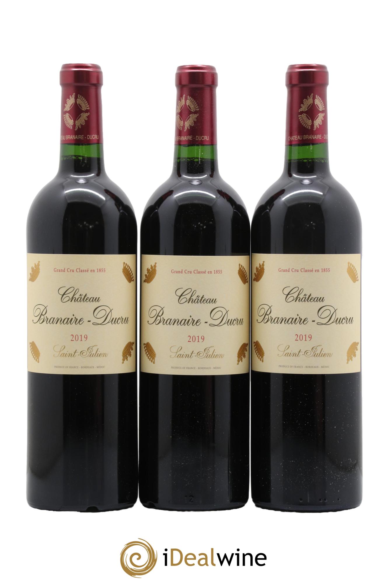 Château Branaire Ducru 4ème Grand Cru Classé 2019 - Lot de 12 bouteilles - 4