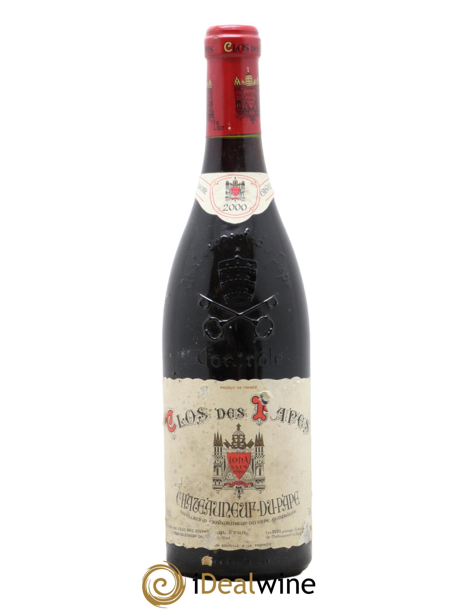 Châteauneuf-du-Pape Clos des Papes - Paul Avril 2000 - Lot de 1 bouteille - 0