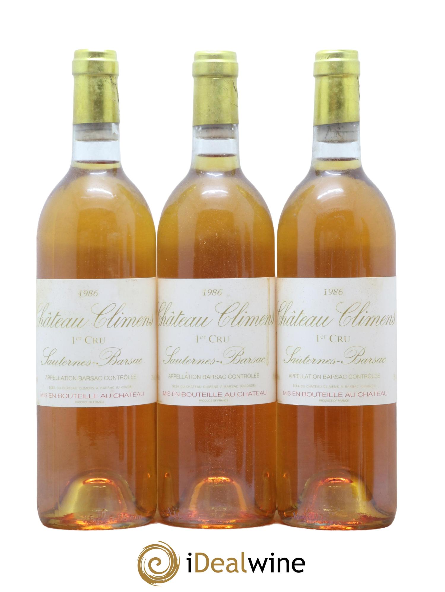 Château Climens 1er Grand Cru Classé 1986 - Lotto di 12 bottiglie - 4