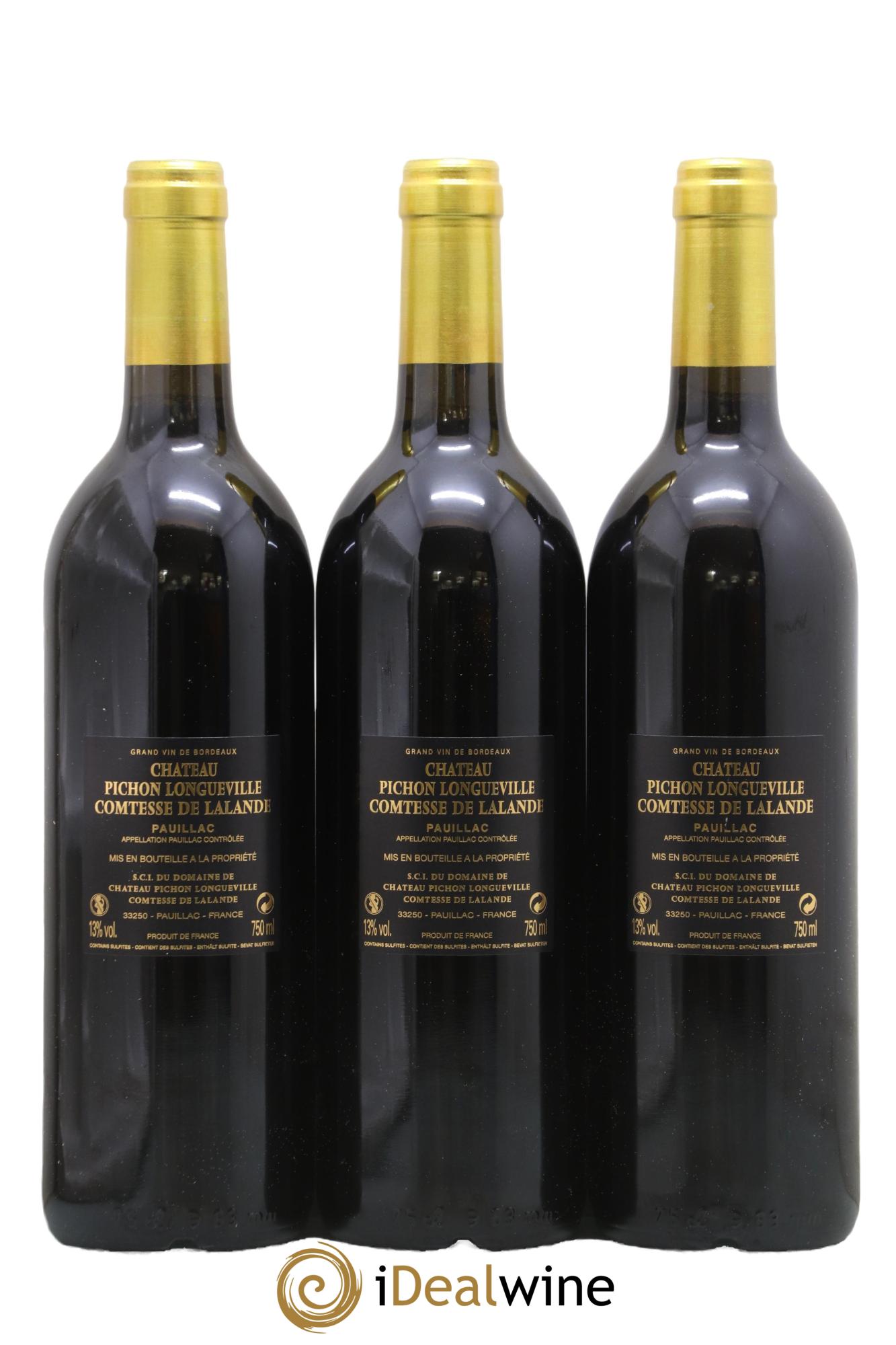 Château Pichon Longueville Comtesse de Lalande 2ème Grand Cru Classé 2009 - Lotto di 3 bottiglie - 1