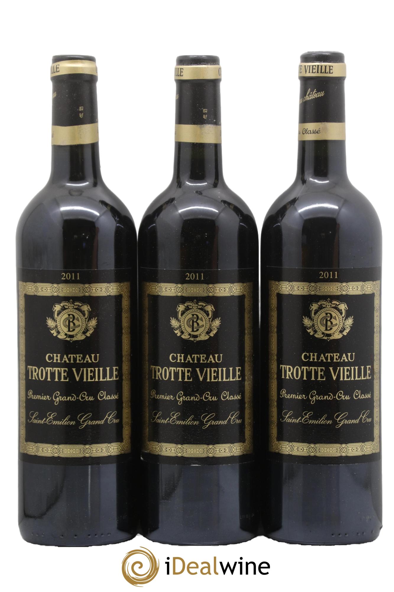 Château Trotte Vieille 1er Grand Cru Classé B 2011 - Lot of 3 bottles - 0