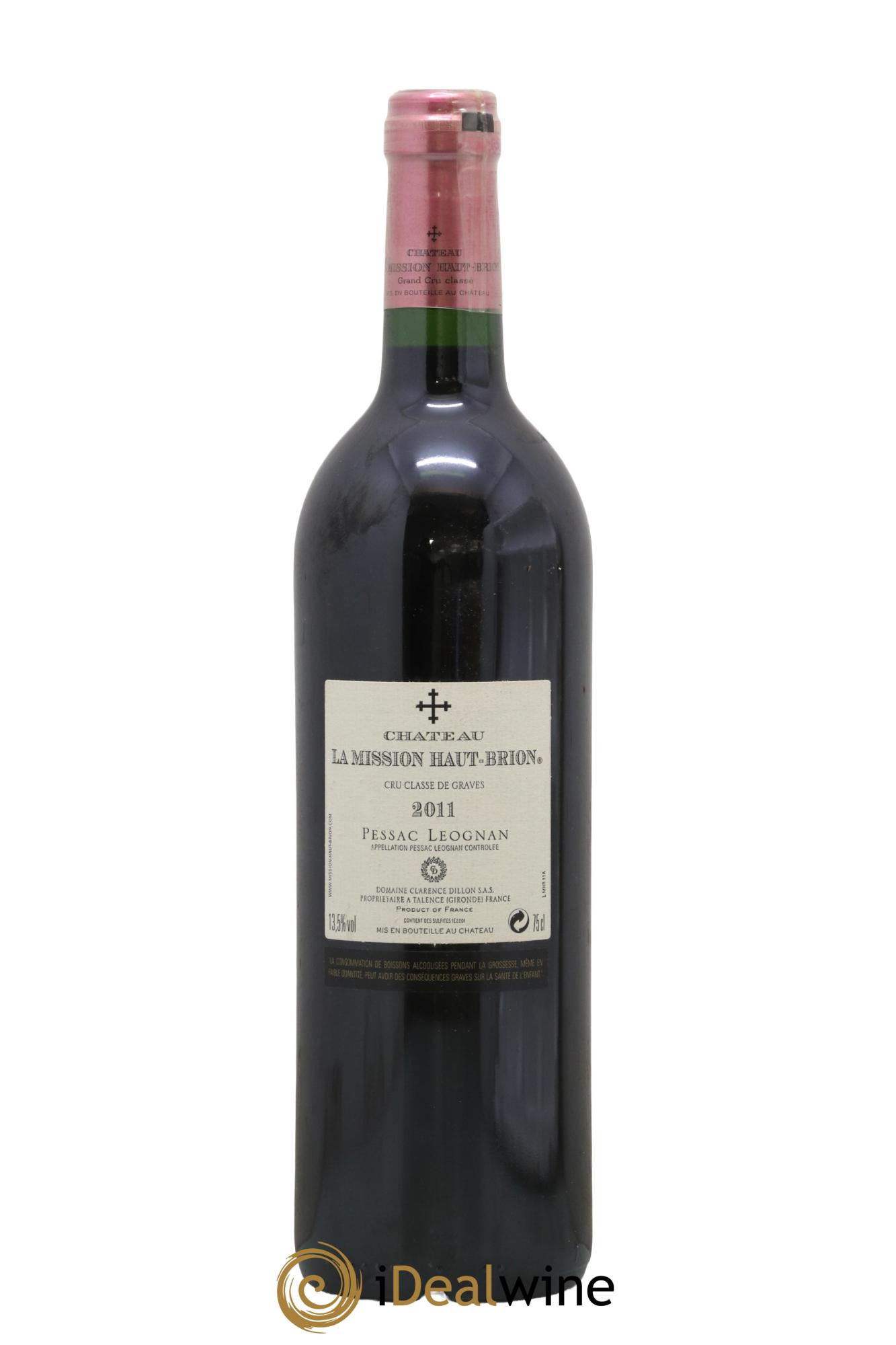 Château la Mission Haut-Brion Cru Classé de Graves 2011 - Lot de 1 bouteille - 1