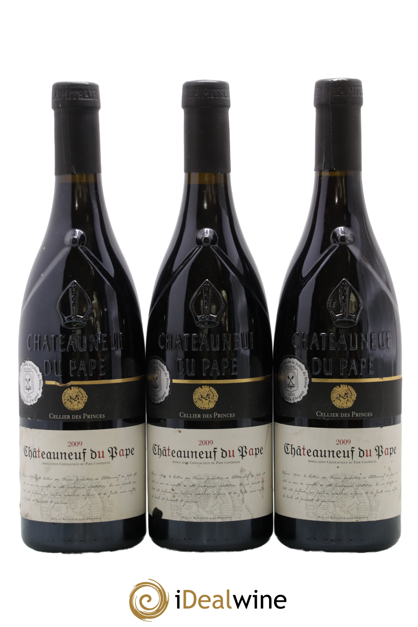Châteauneuf-du-Pape Cellier des Princes 2009 - Lotto di 3 bottiglie - 0
