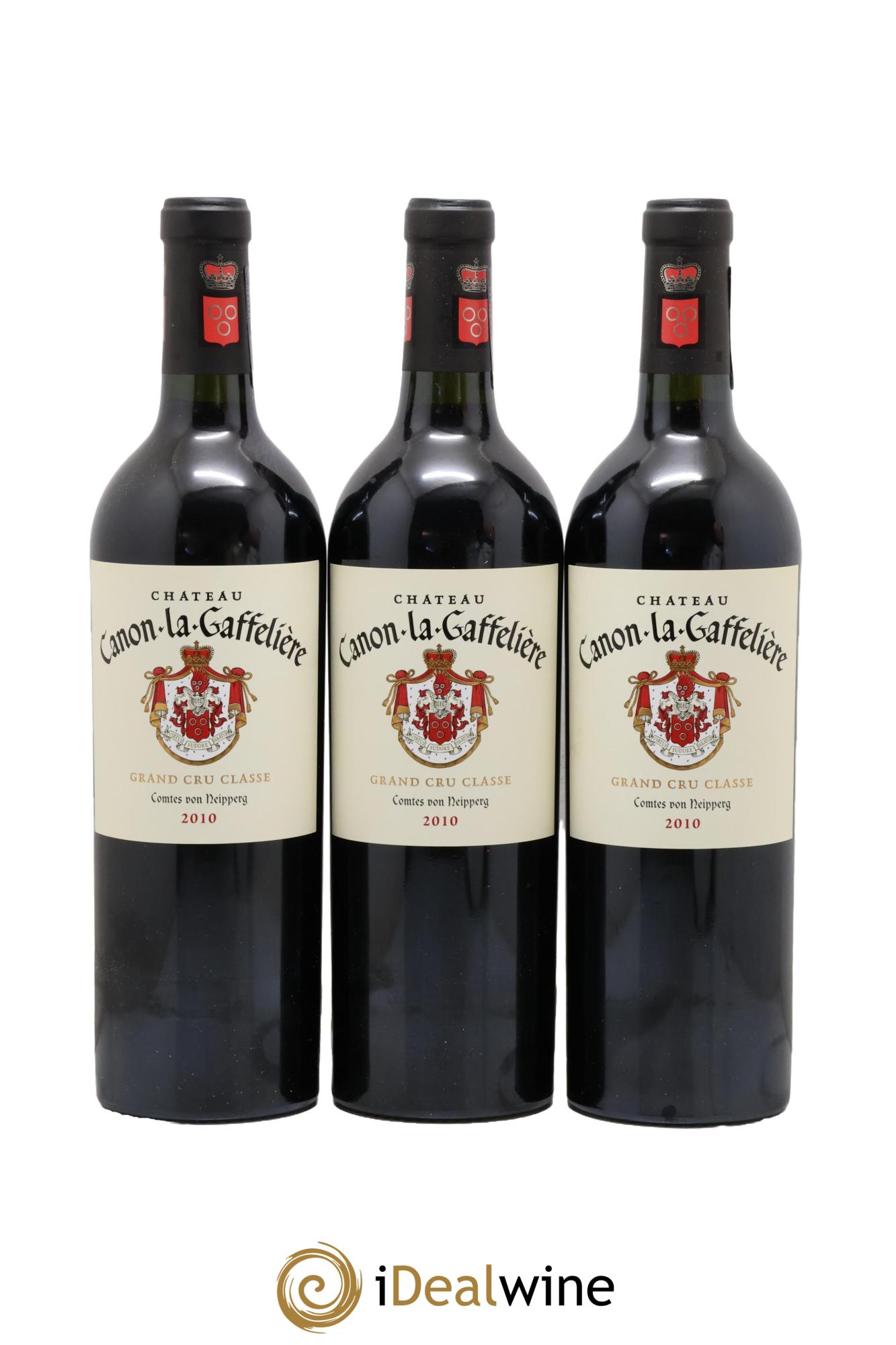 Château Canon la Gaffelière 1er Grand Cru Classé B 2010 - Posten von 3 Flaschen - 0