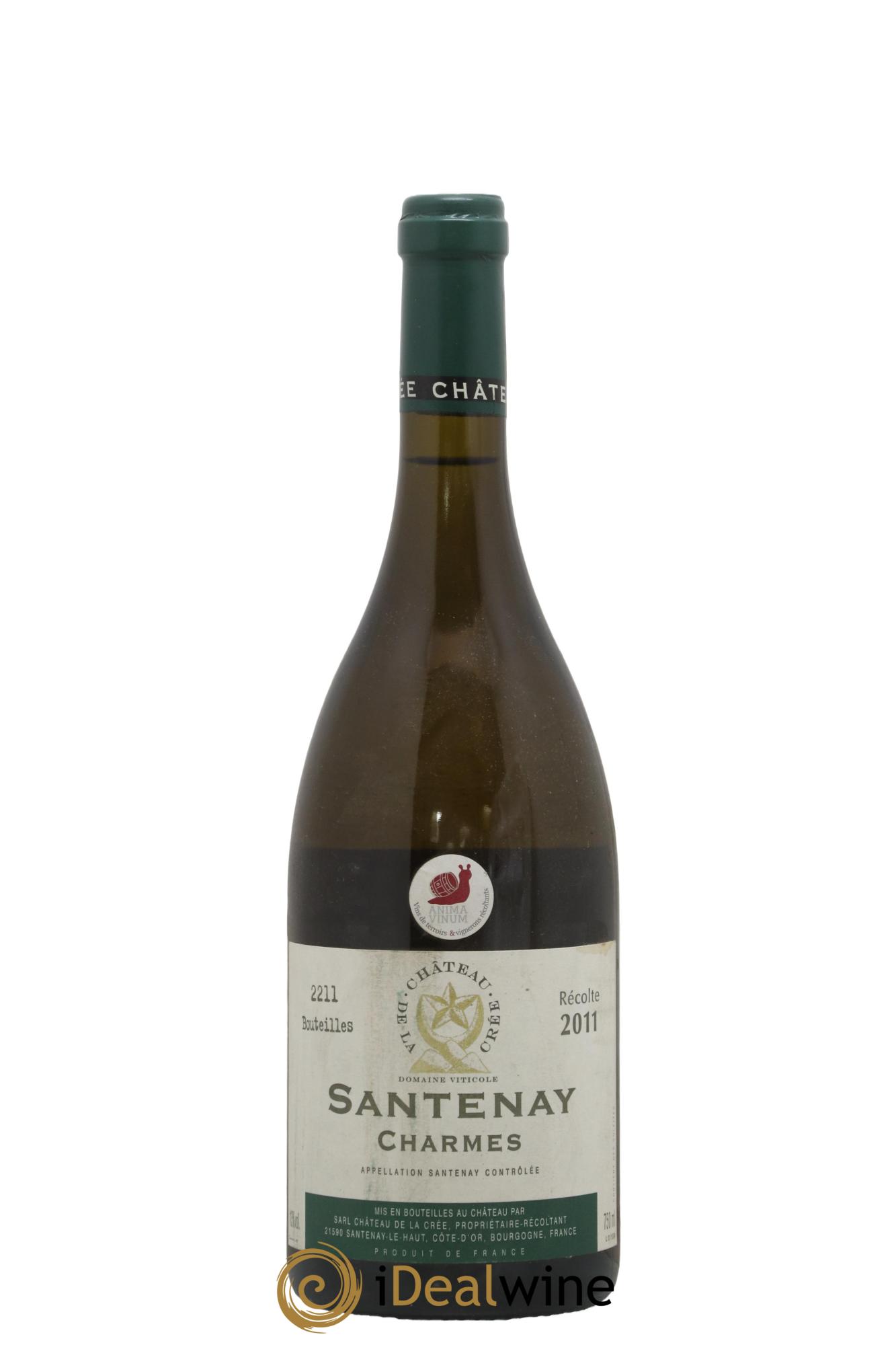 Santenay Charmes Château De La Crée 2011 - Lot de 1 bouteille - 0