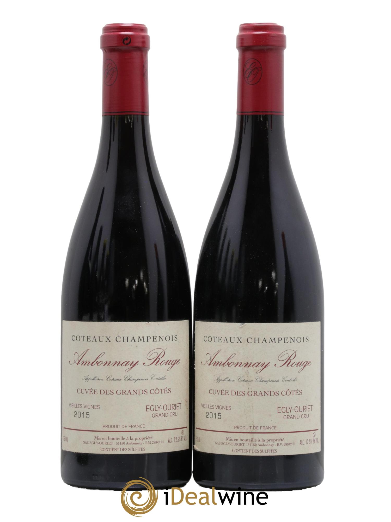 Ambonnay Cuvée des Grands Côtés VV Grand Cru Egly-Ouriet 2015 - Lot de 2 bouteilles - 0