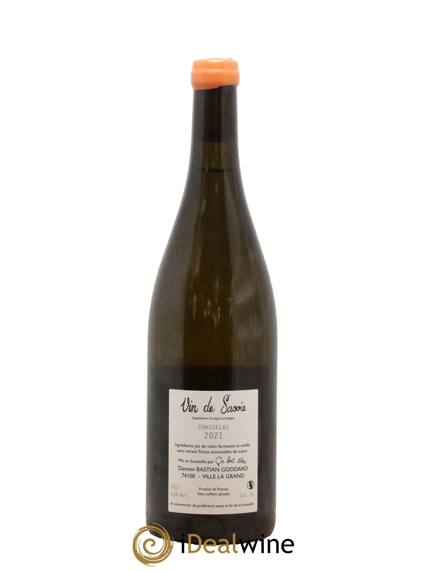 Vin de Savoie Mon Blanc Bronzé Chasselas ça boit libre 2021 - Lot of 1 bottle - 1