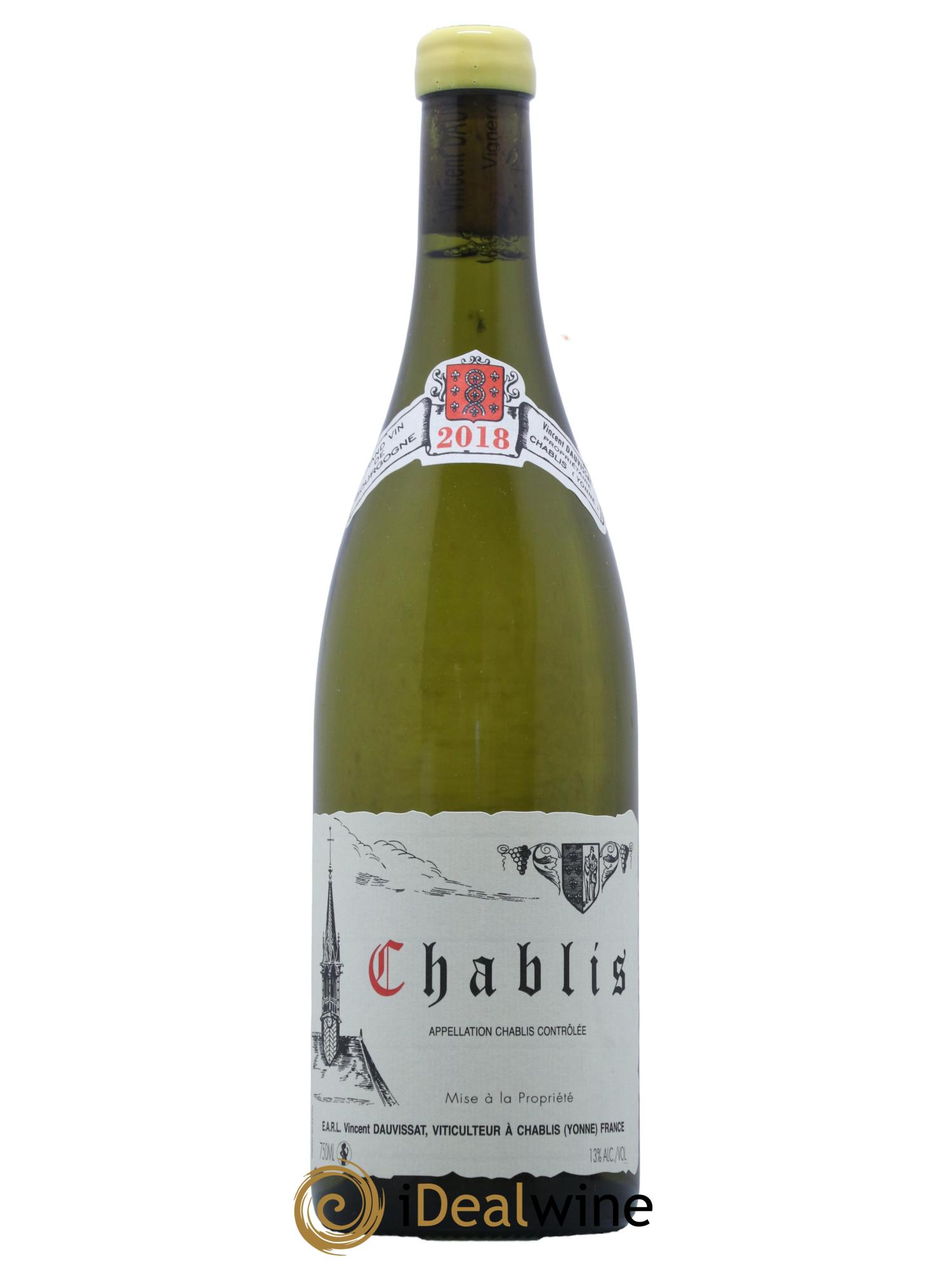 Chablis Vincent Dauvissat (Domaine) 2018 - Lot de 1 bouteille - 0