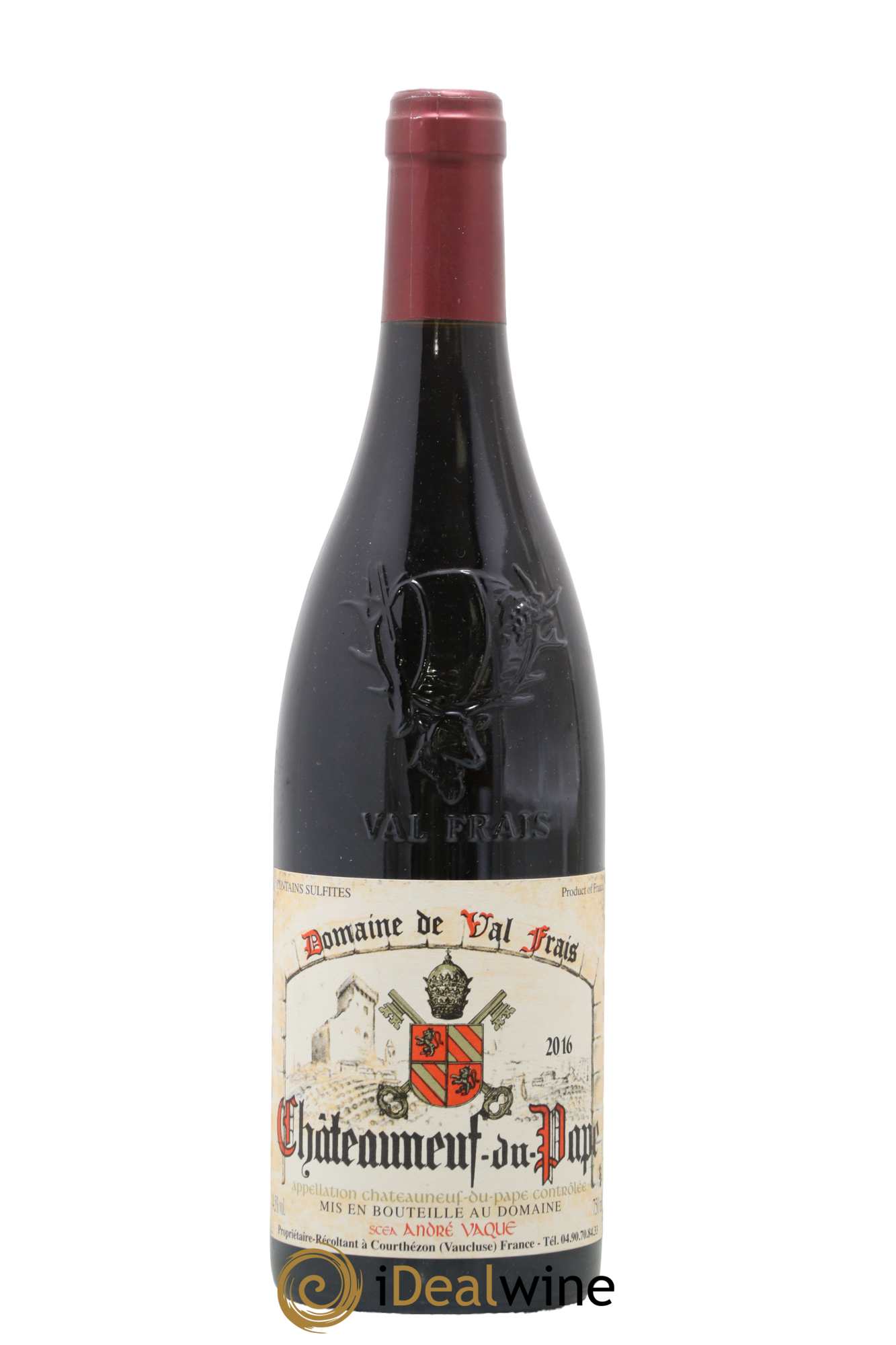 Châteauneuf-du-Pape André Vaque Valferais 2016 - Lot de 1 bouteille - 0