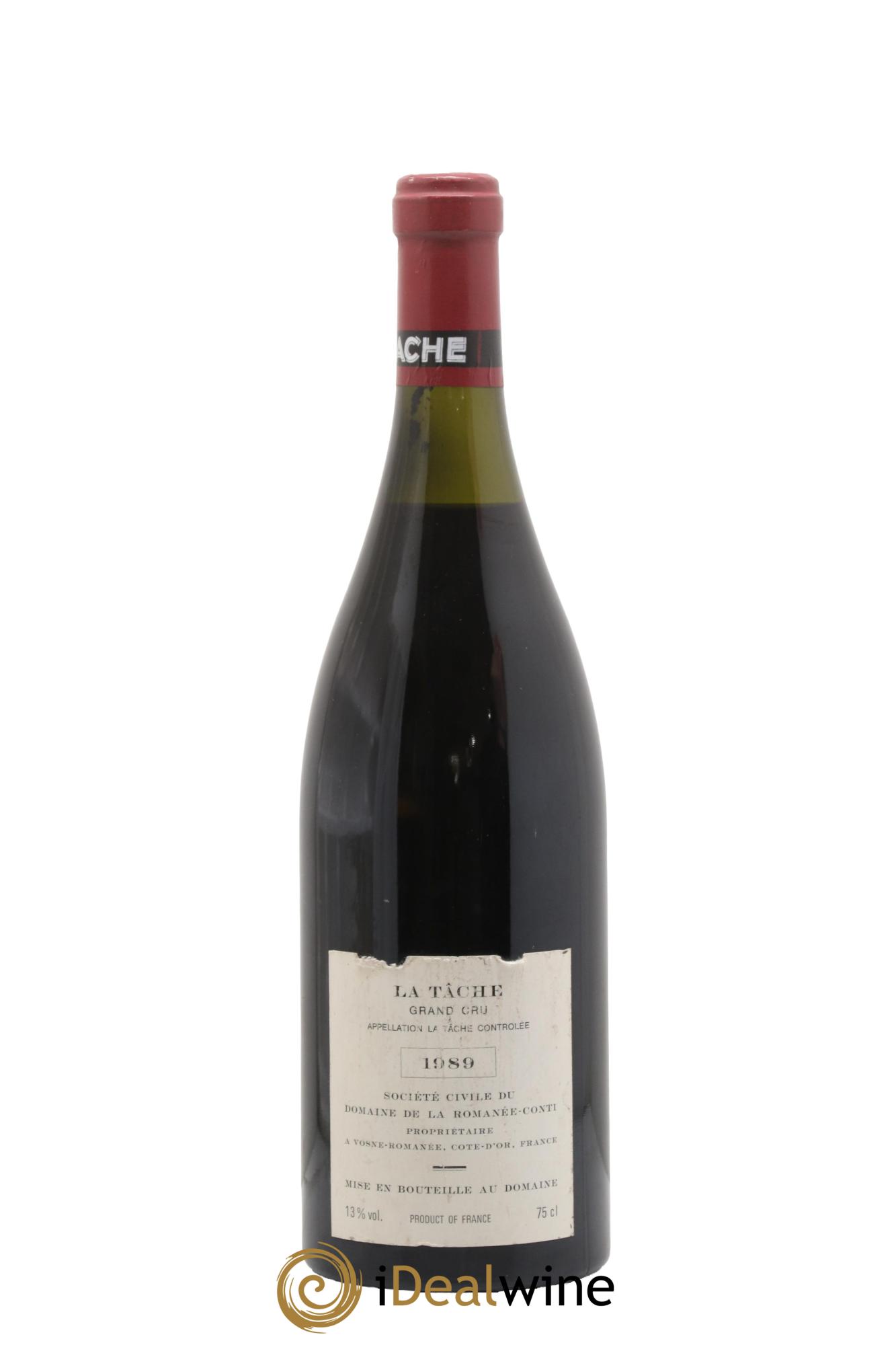 La Tâche Grand Cru Domaine de la Romanée-Conti 1989 - Lot of 1 bottle - 1
