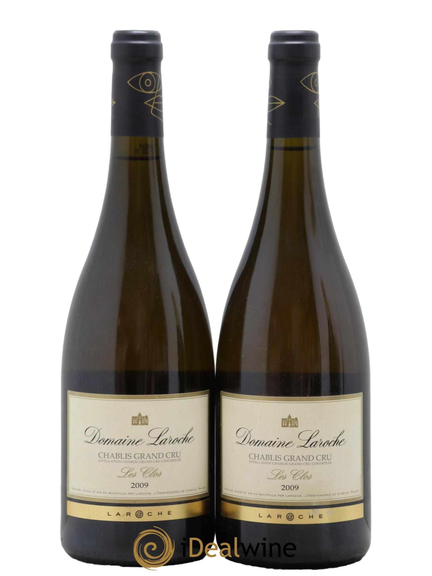 Chablis Grand Cru Les Clos Domaine Laroche 2009 - Lot de 2 bouteilles - 0