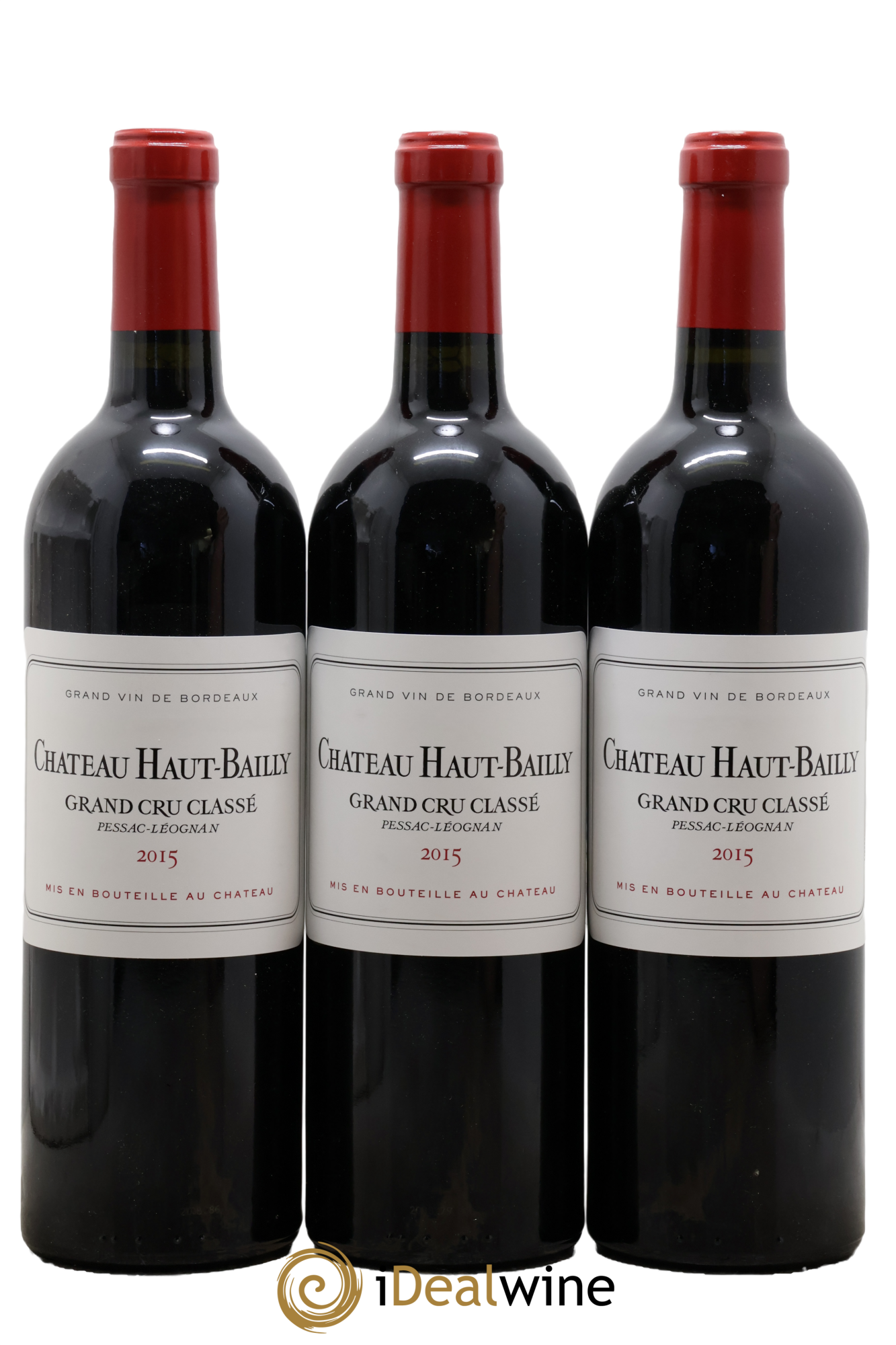 Château Haut-Bailly Cru Classé de Graves 2015 - Posten von 3 Flaschen - 0