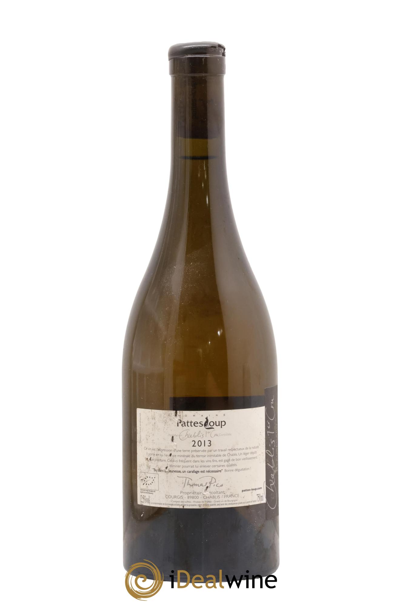 Chablis 1er Cru Beauregard Pattes Loup (Domaine) 2013 - Lot de 1 bouteille - 1
