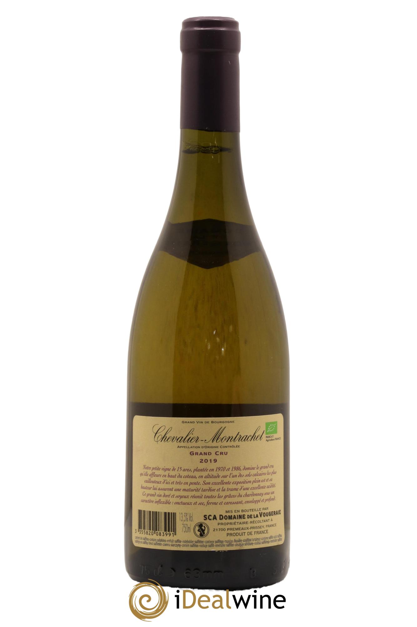 Chevalier-Montrachet Grand Cru La Vougeraie 2019 - Lot de 1 bouteille - 1