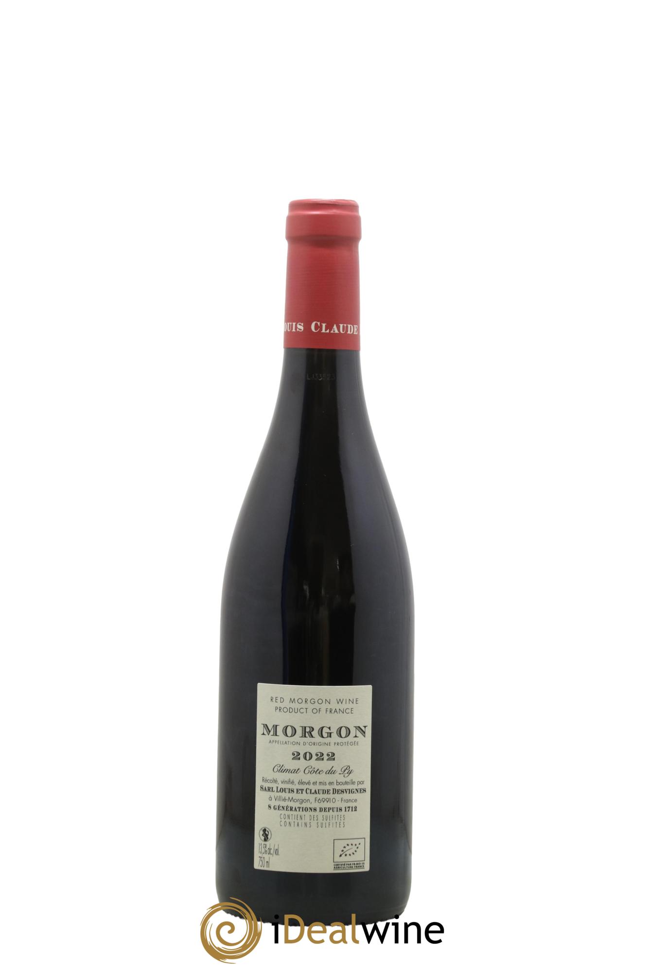 Morgon Côte de Py Javernières Louis-Claude Desvignes 2022 - Lotto di 1 bottiglia - 1