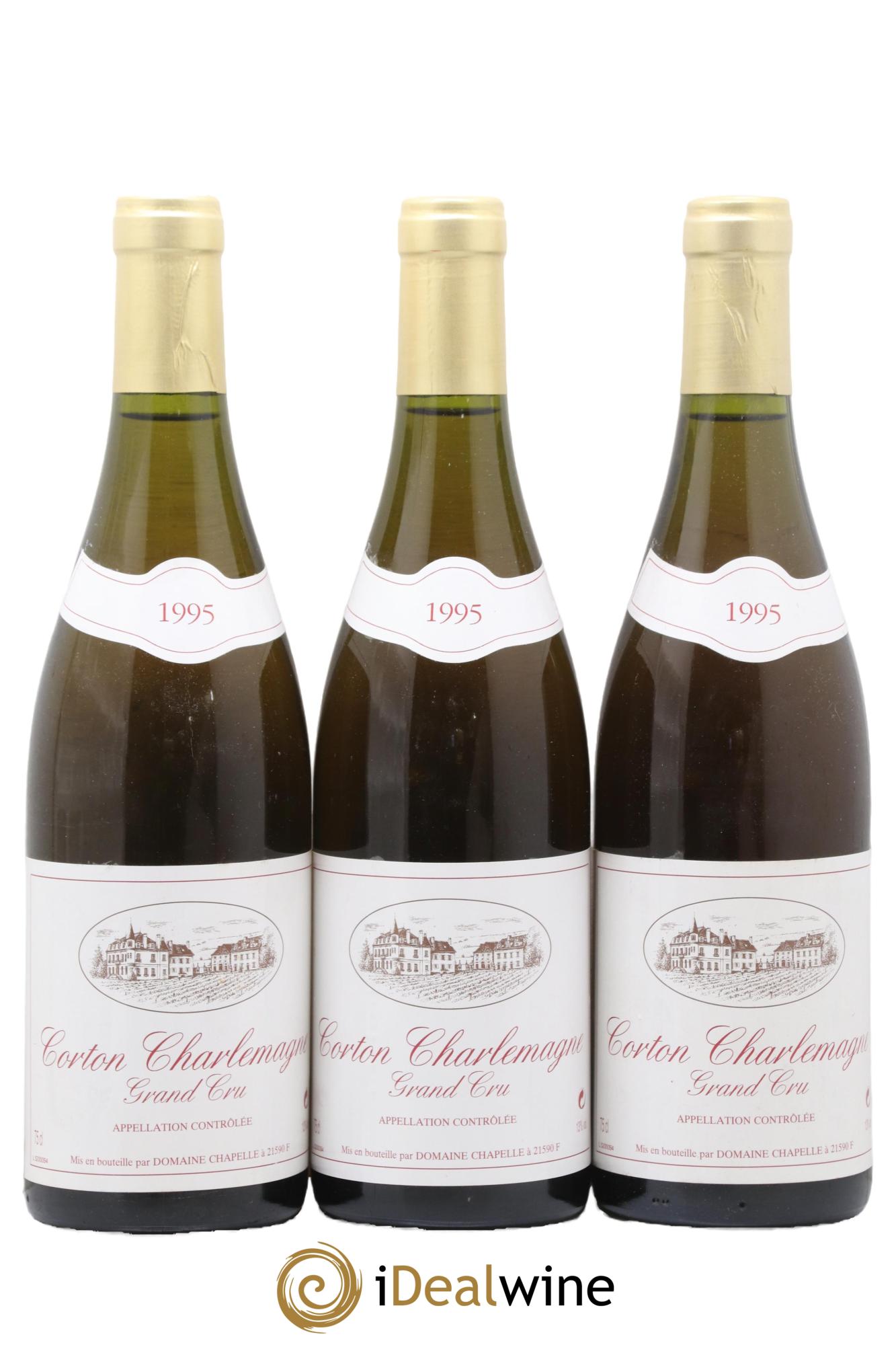 Corton-Charlemagne Grand Cru Domaine Chapelle 1995 - Lot de 3 bouteilles - 0