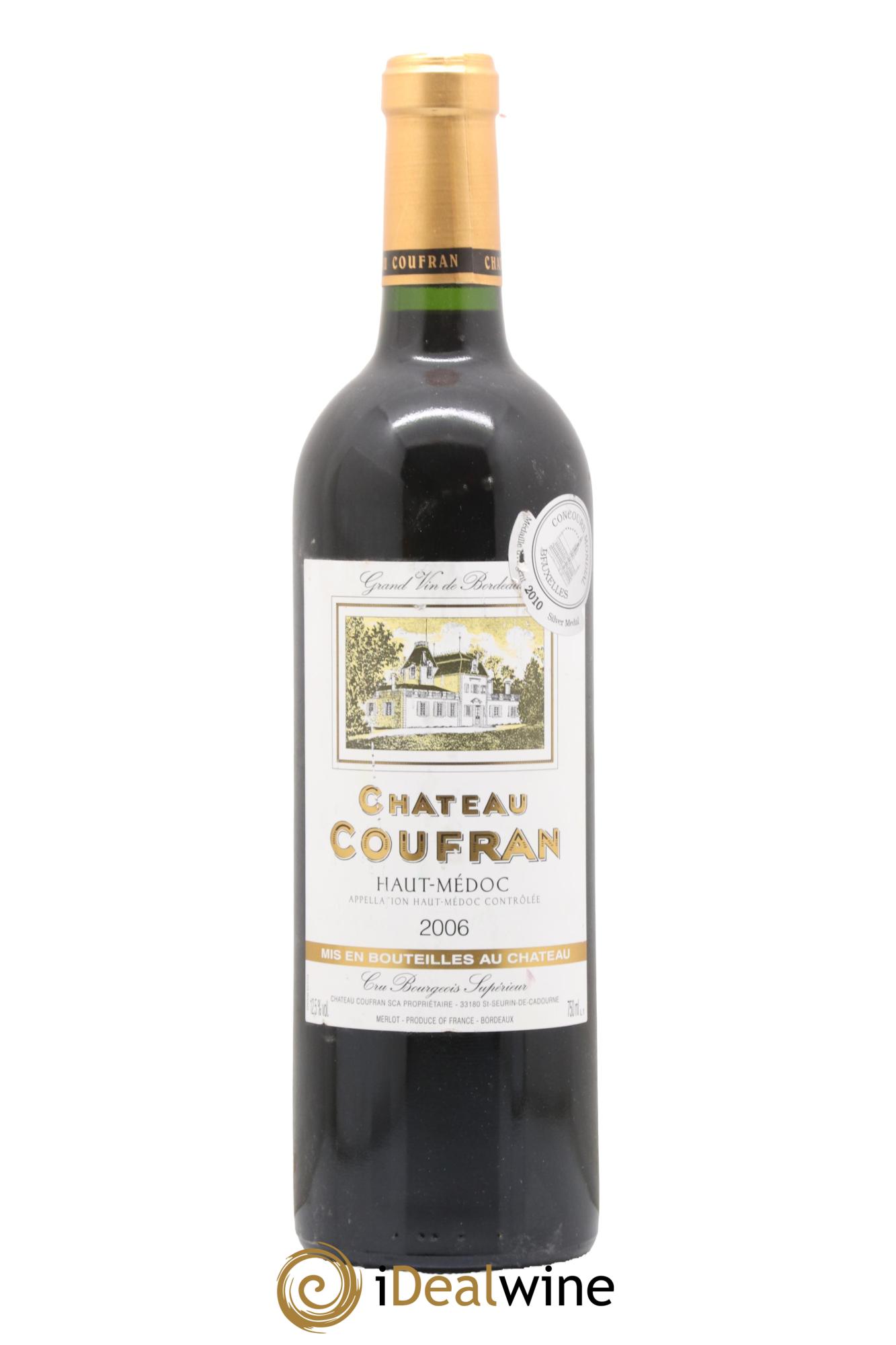 Château Coufran Cru Bourgeois 2006 - Lot de 1 bouteille - 0