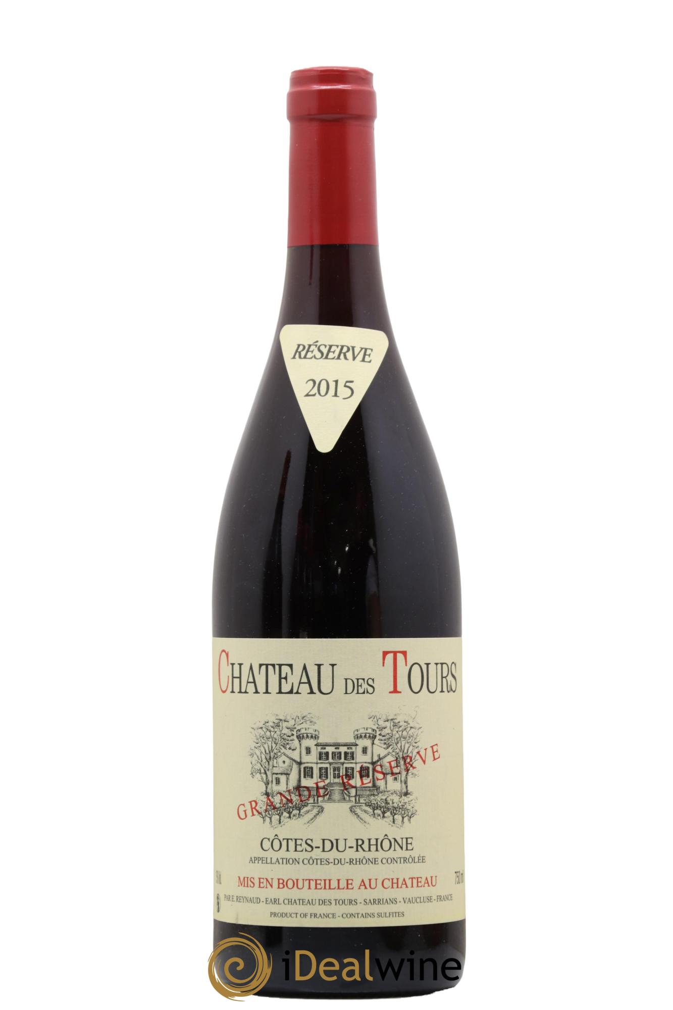 Côtes-du-Rhône Château des Tours Grande Réserve Emmanuel Reynaud 2015 - Lot de 1 bouteille - 0