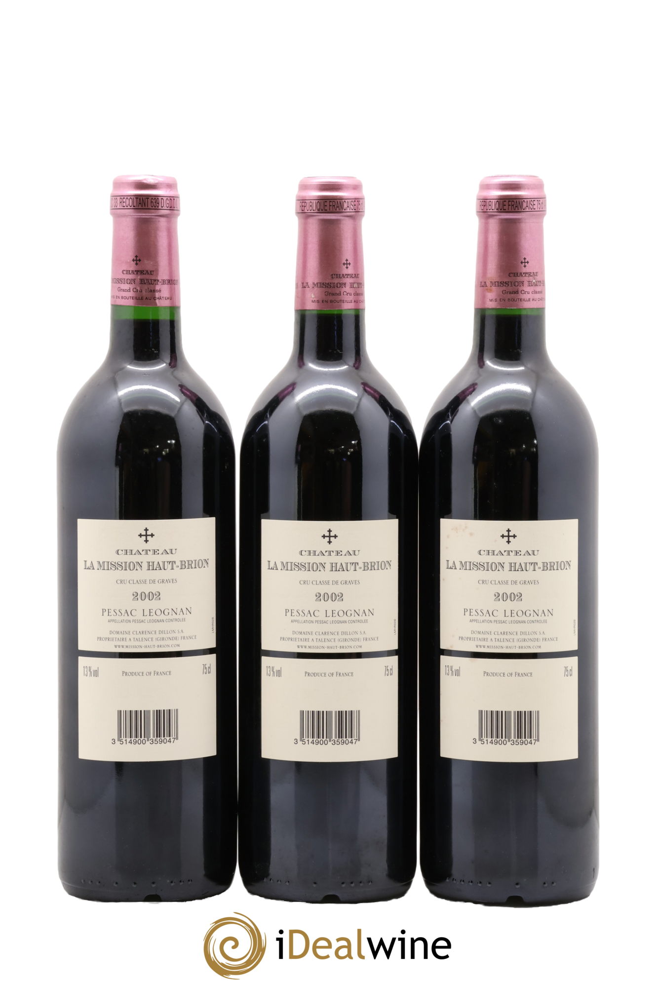 Château la Mission Haut-Brion Cru Classé de Graves 2002 - Lot of 12 bottles - 7