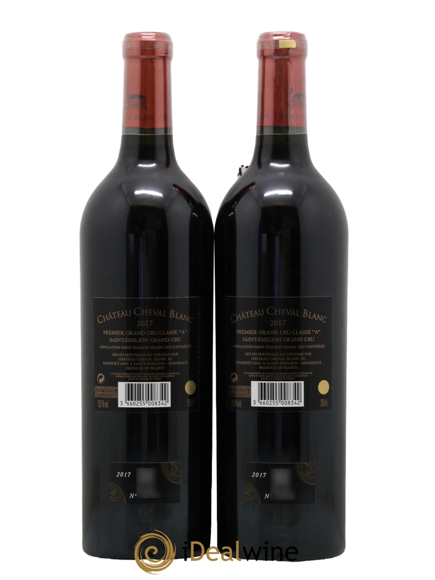 Château Cheval Blanc 1er Grand Cru Classé A 2017 - Posten von 2 Flaschen - 1
