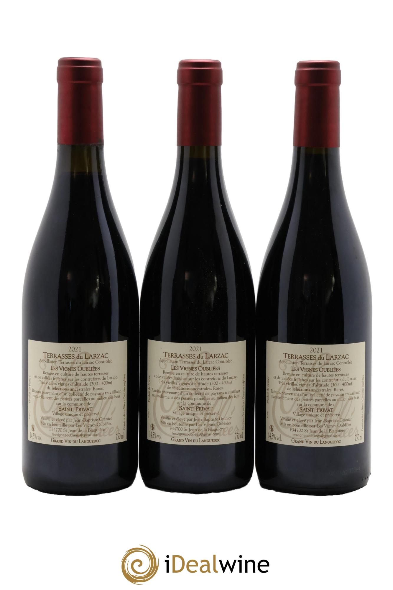 Languedoc Les Vignes oubliées Jean-Baptiste Granier 2021 - Lot of 3 bottles - 1