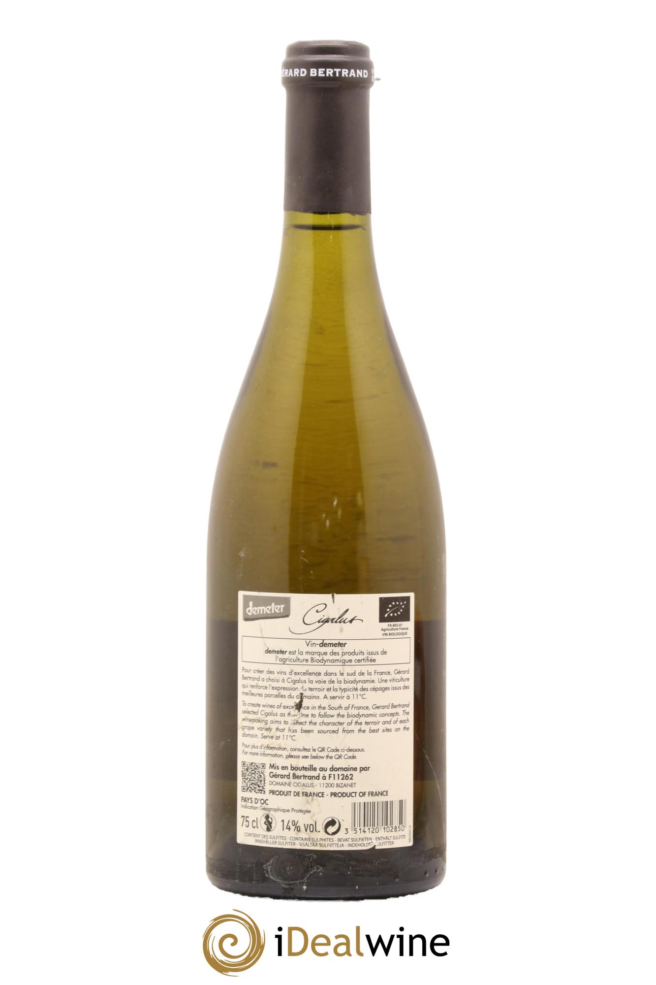 IGP Pays d'Oc Cigalus Domaine Gerard Bertrand 2018 - Lot de 1 bouteille - 1