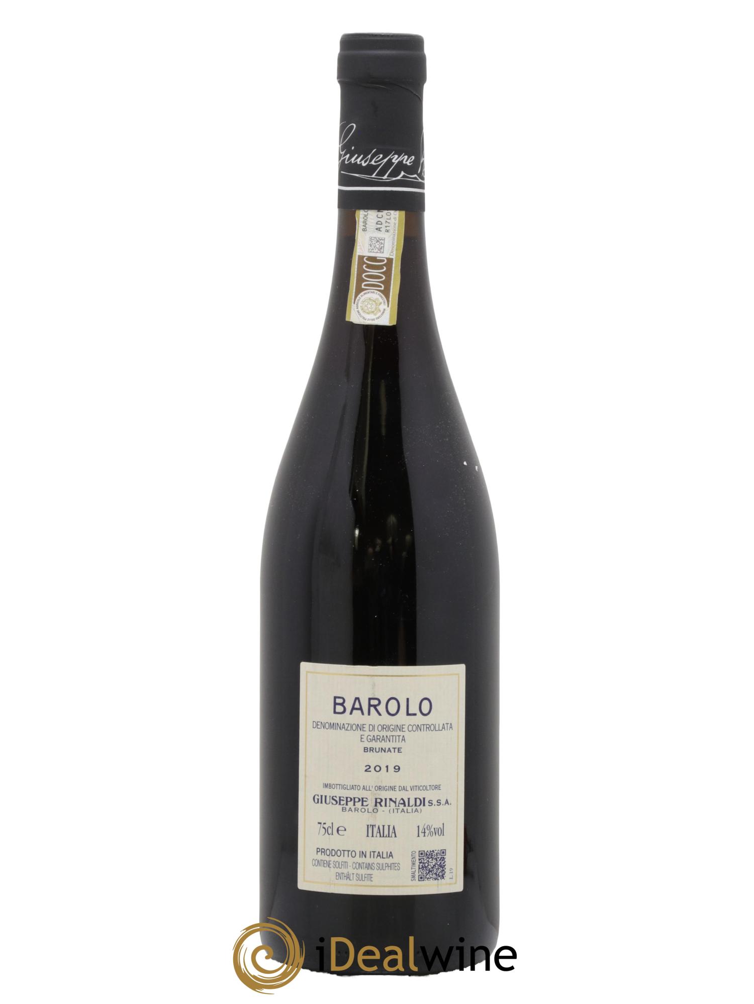 Barolo DOCG Brunate Giuseppe Rinaldi 2019 - Lot de 1 bouteille - 1