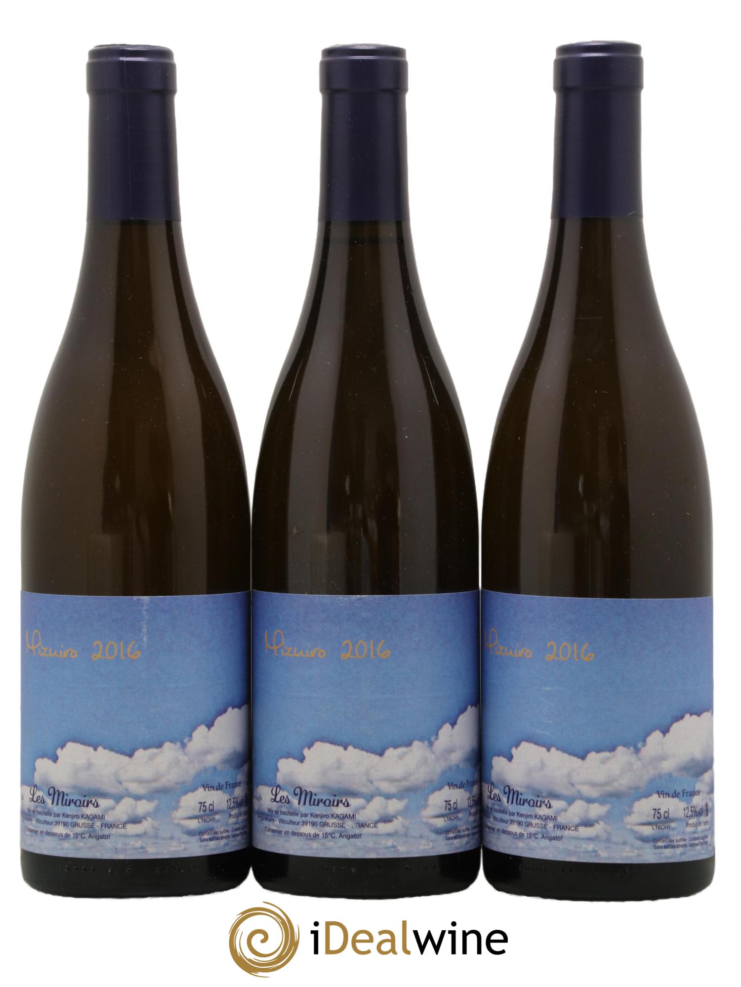 Vin de France Mizuiro Les Saugettes Kenjiro Kagami - Domaine des Miroirs 2016 - Lot de 3 bouteilles - 0
