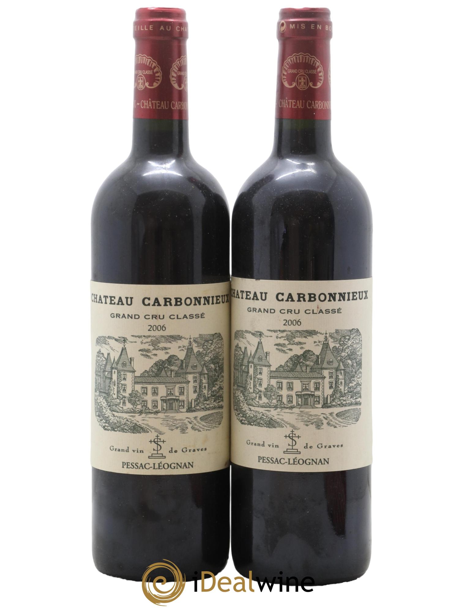 Château Carbonnieux Cru Classé de Graves 2006 - Lot de 2 bouteilles - 0