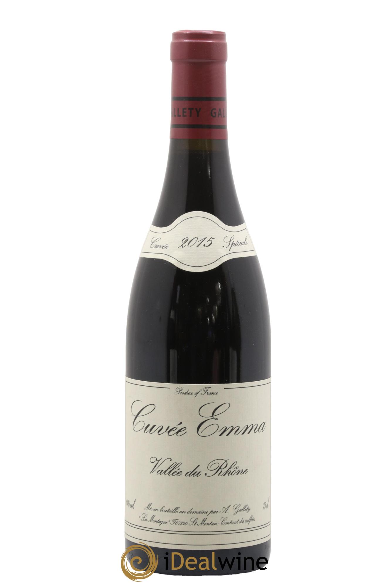 Côtes du Vivarais Cuvée Emma Gallety (Domaine) 2015 - Lot de 1 bouteille - 0