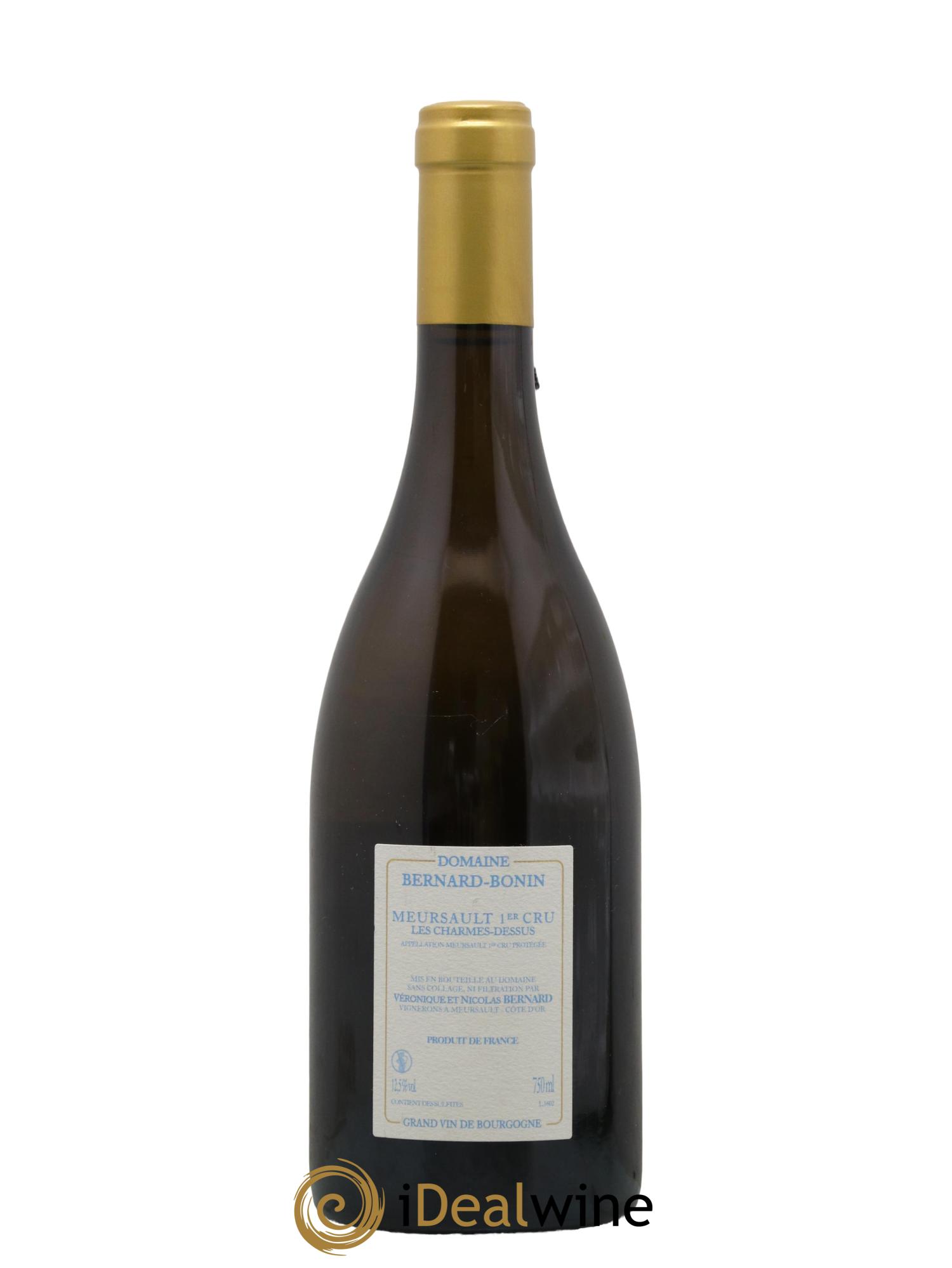 Meursault 1er Cru Les Charmes Dessus Bernard Bonin 2016 - Lot de 1 bouteille - 1