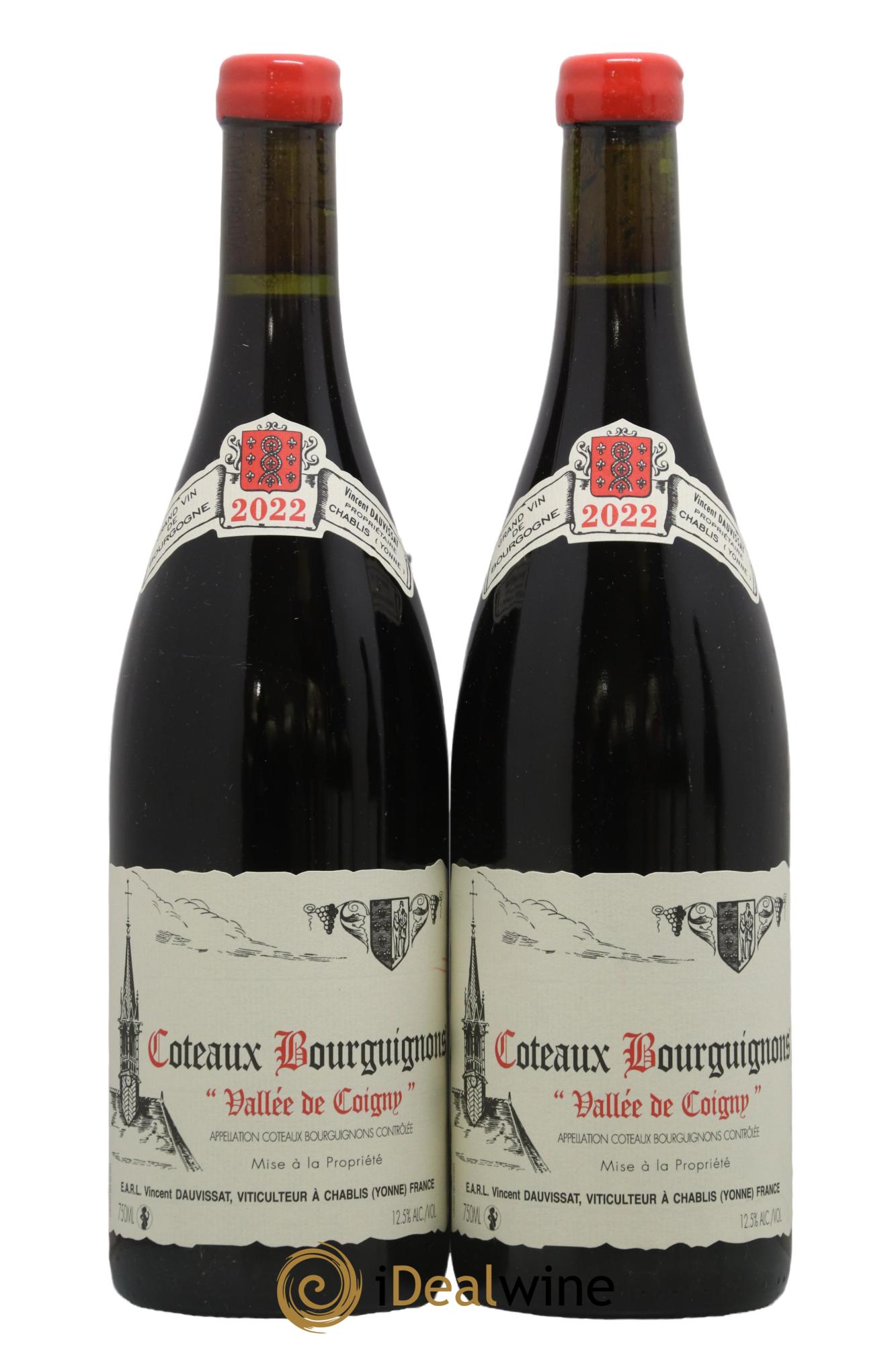 Coteaux Bourguignons Vallée de Coigny Vincent Dauvissat 2022 - Lot de 2 bouteilles - 0