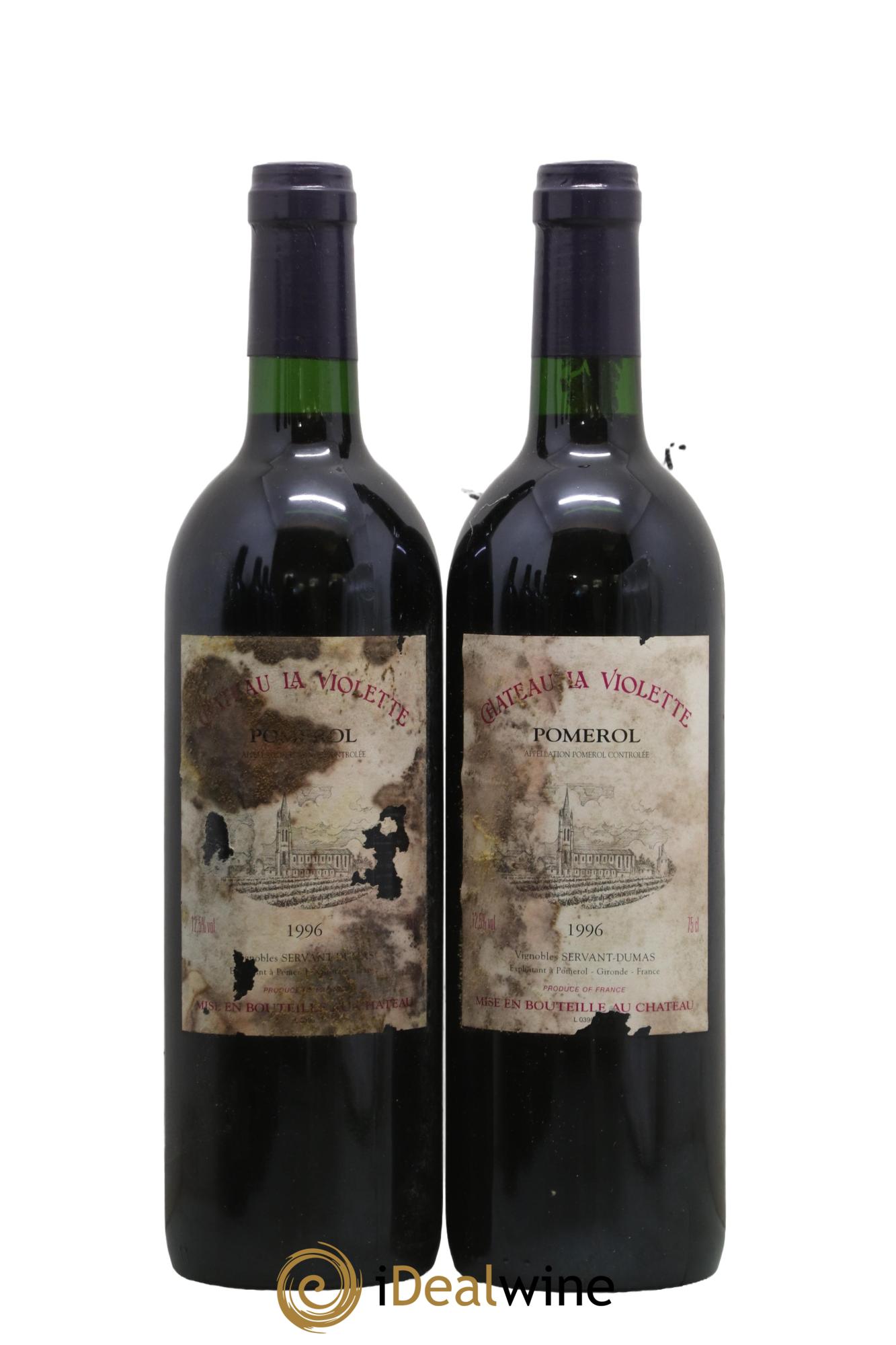 Château la Violette 1996 - Lot de 2 bouteilles - 0