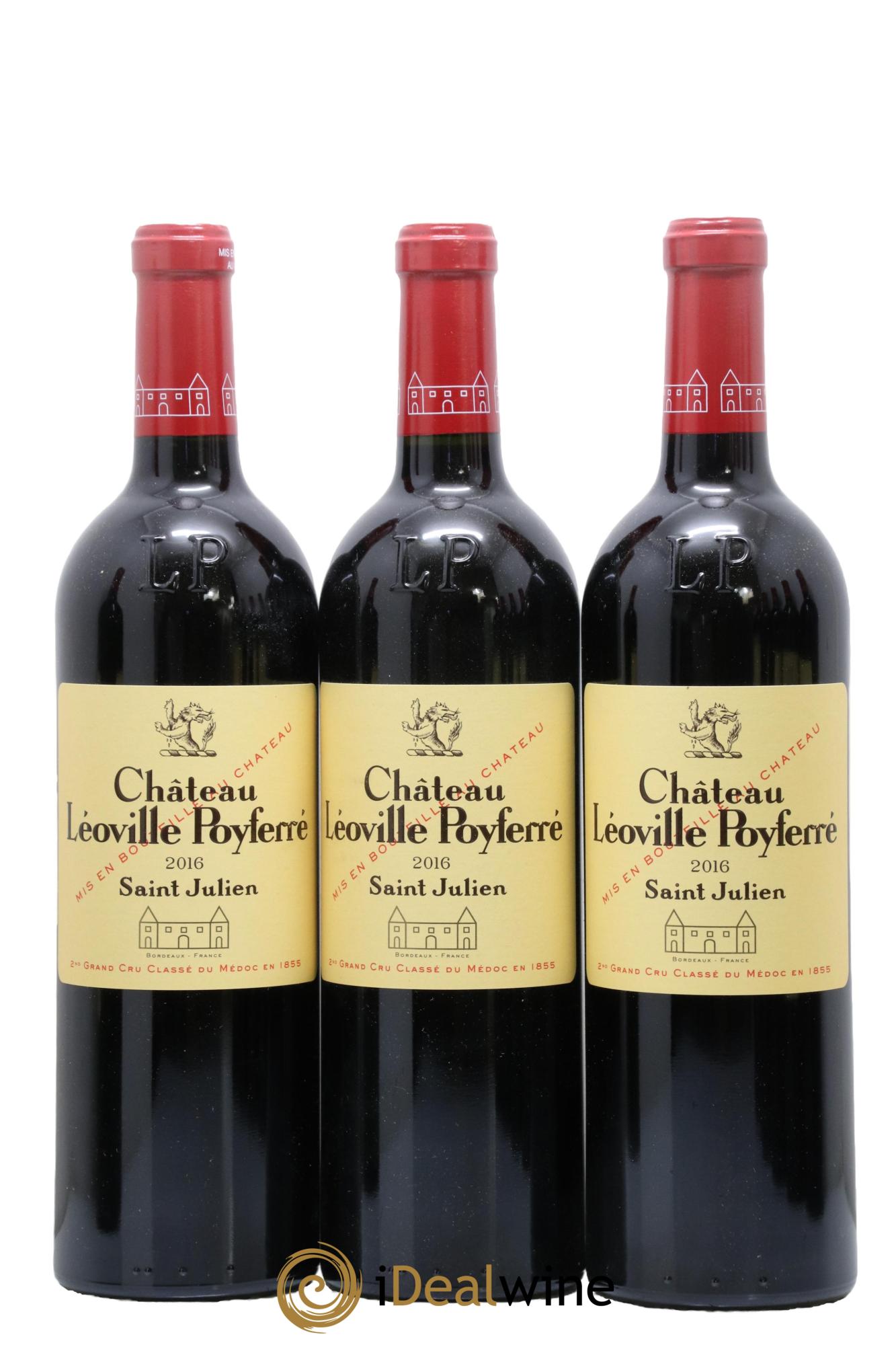 Château Léoville Poyferré 2ème Grand Cru Classé  2016 - Posten von 12 Flaschen - 2
