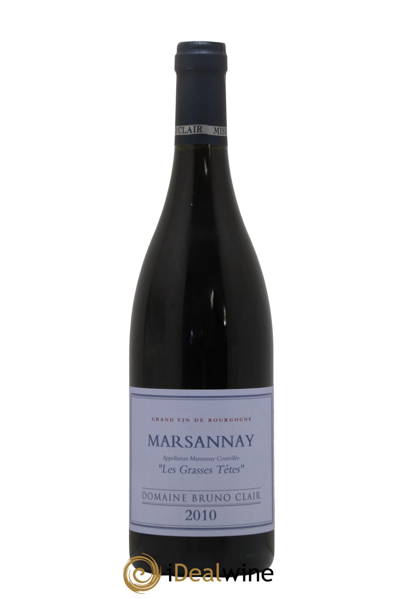 Marsannay Les Grasses Tetes Bruno Clair (Domaine) 2010 - Posten von 1 Flasche - 0